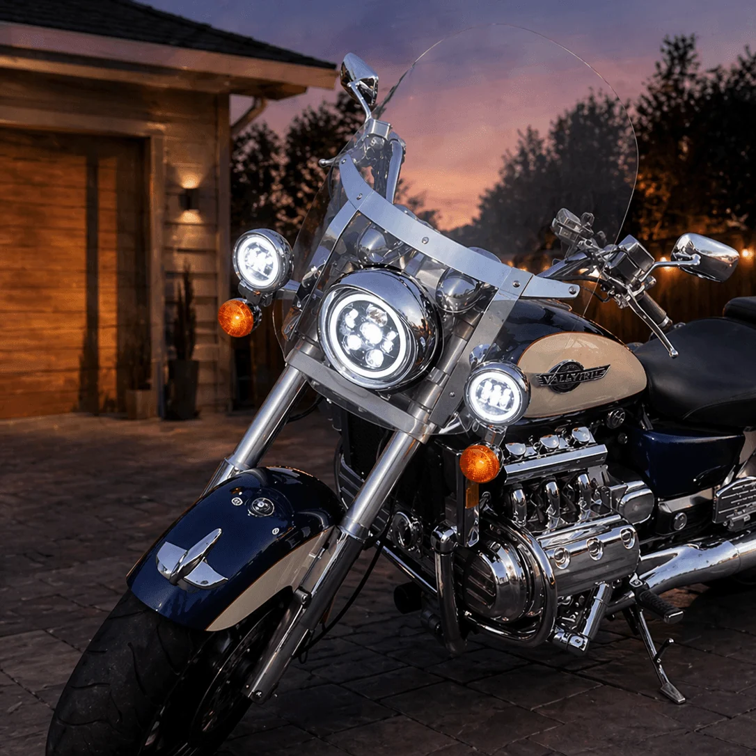 Eagle Lights 1997-2003 Honda Valkyrie Round Projection LED Headlight - Image 6