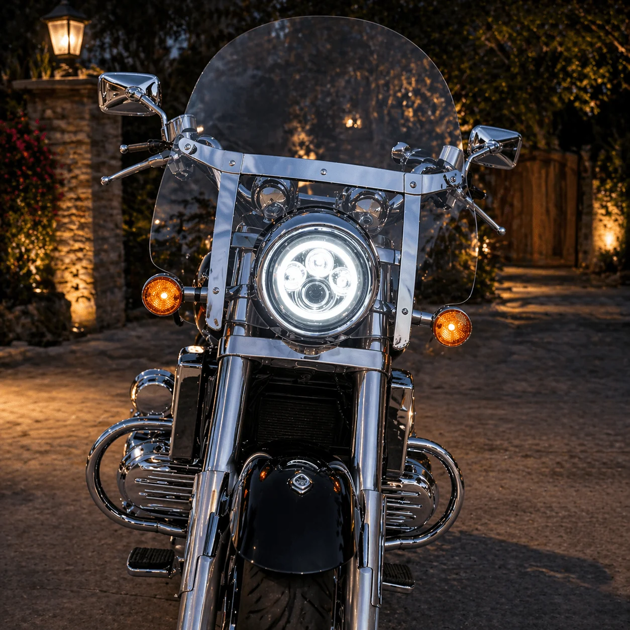 Eagle Lights 1997-2003 Honda Valkyrie Round Projection LED Headlight - Image 4