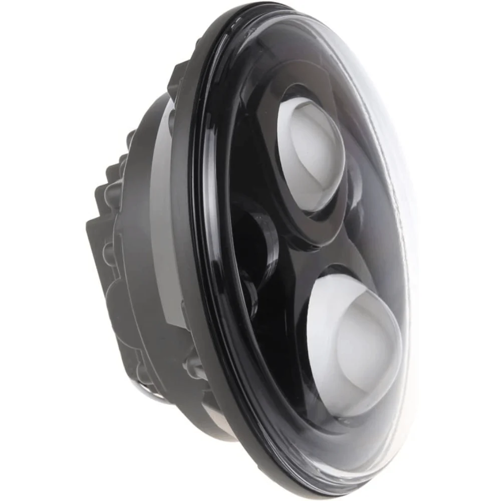 Eagle Lights 7" LED Headlight for Harley-Davidson® and Indian® Motorcycles - Black / Generation II - Image 7