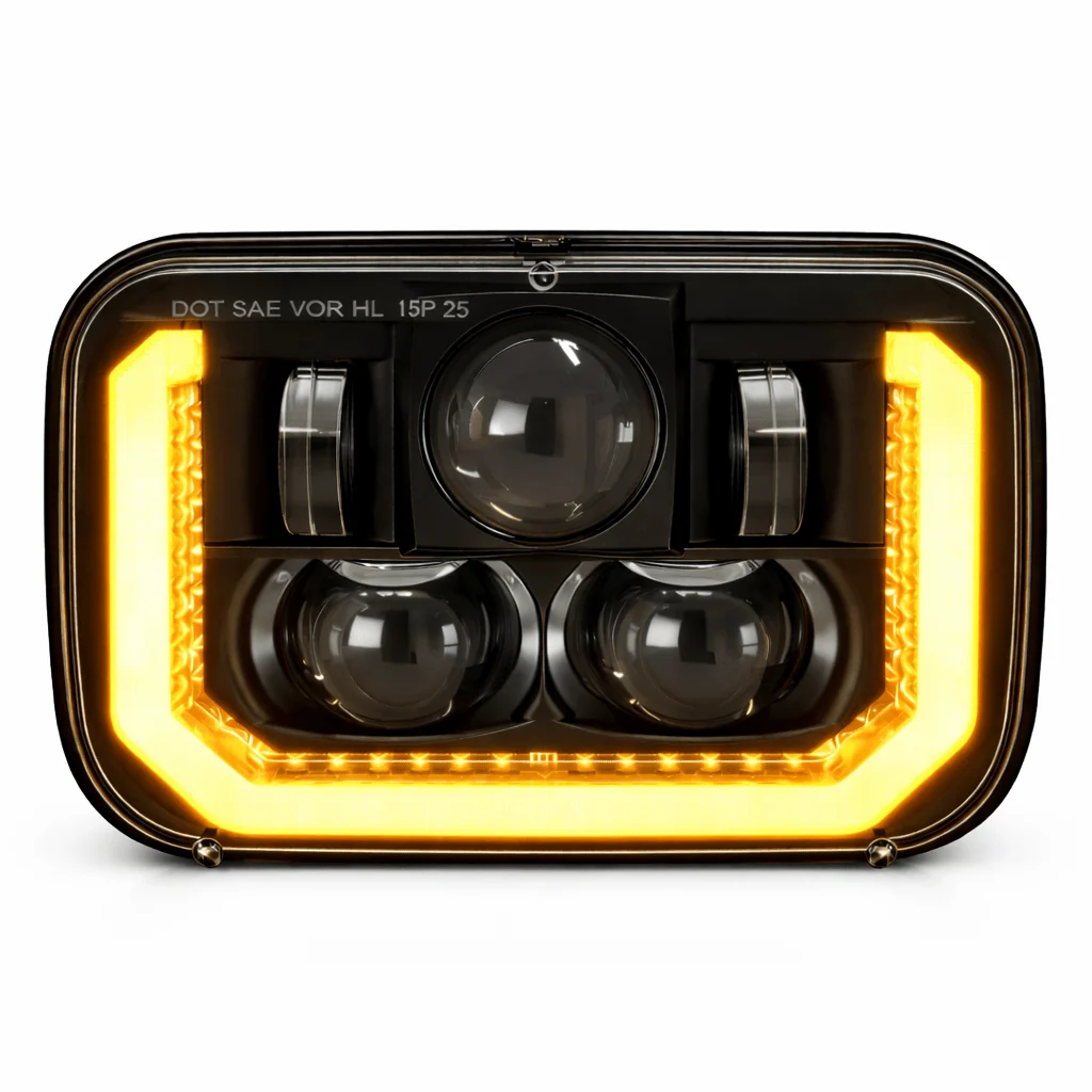 Eagle Lights ArcLine 5x7 LED Headlight Pair for Chevrolet, GMC, Ford Trucks and Vans - Replaces H6054 - Image 4