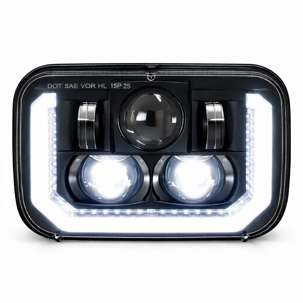Eagle Lights ArcLine 5x7 LED Headlight Pair for Chevrolet, GMC, Ford Trucks and Vans - Replaces H6054 - Image 5