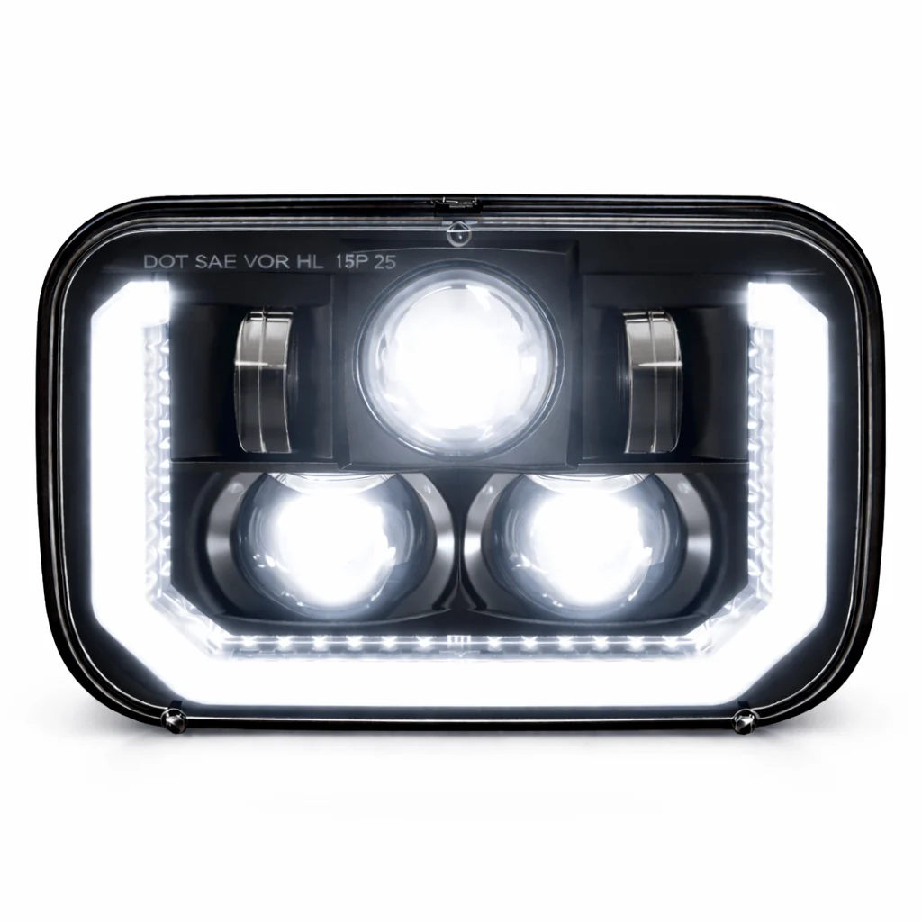 Eagle Lights ArcLine 5x7 LED Headlight Pair for Chevrolet, GMC, Ford Trucks and Vans - Replaces H6054 - Image 6
