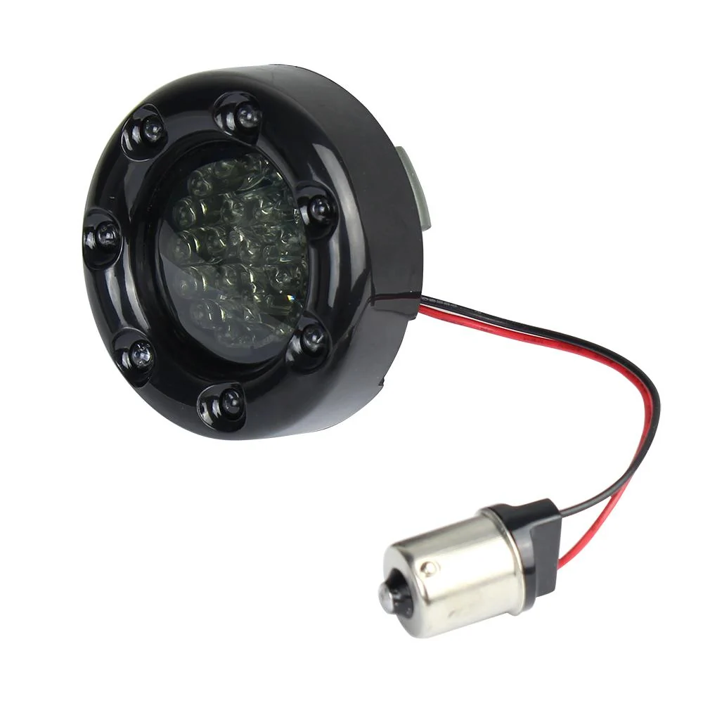 Eagle Lights Infinity Beam 2” Rear LED Turn Signals with LED Ring Covers for Harley-Davidson® - Rear 1156 / Red LEDs - Image 10