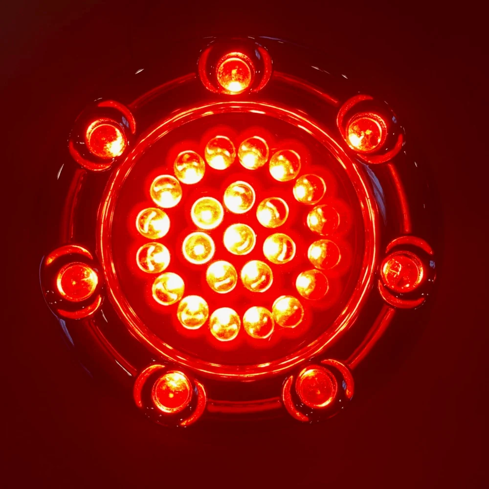 Eagle Lights Infinity Beam 2” Rear LED Turn Signals with LED Ring Covers for Harley-Davidson® - Rear 1156 / Red LEDs - Image 7