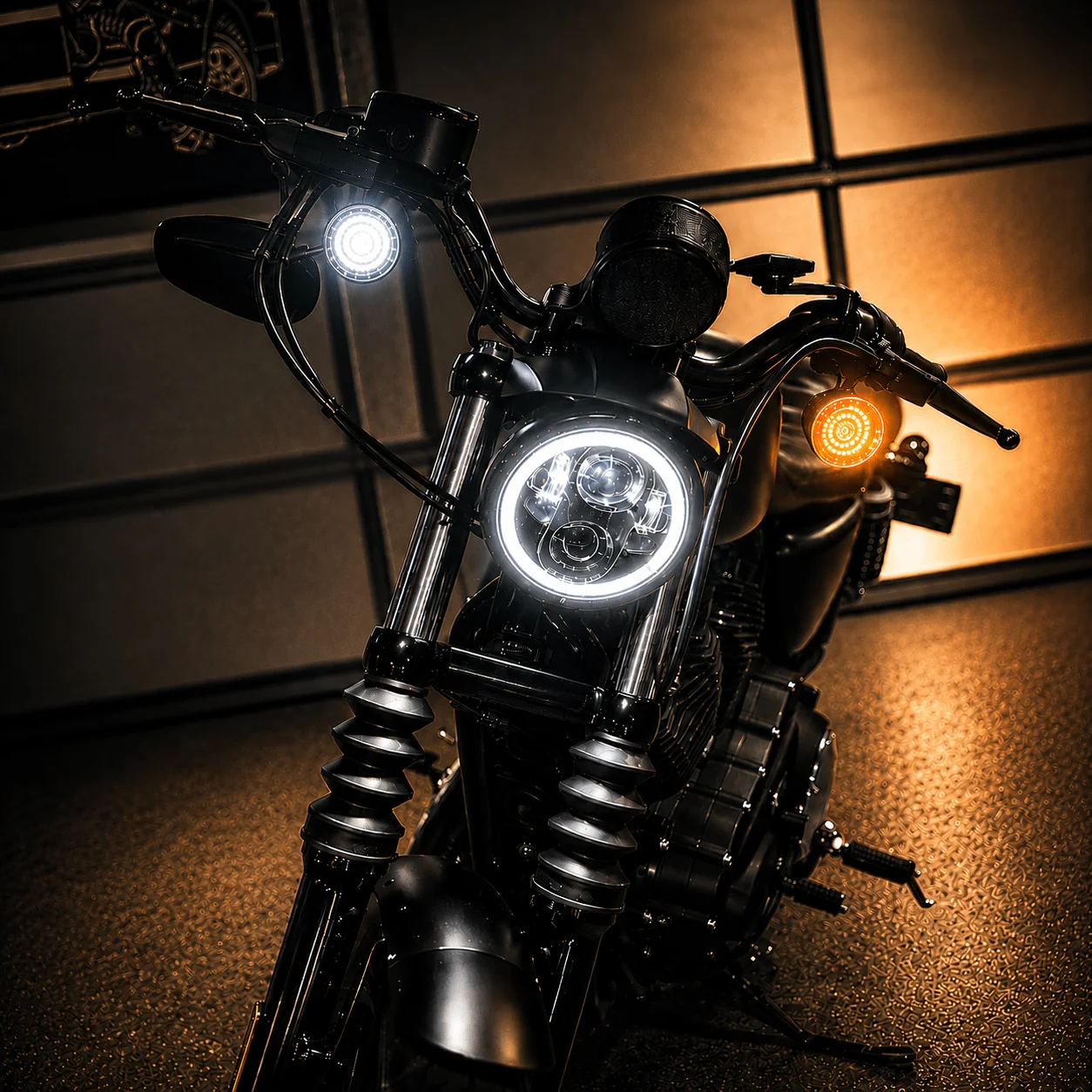 Eagle Lights Midnight Edition Front and Rear LED Turn Signal Kit for Harley-Davidson® Motorcycles- 1157 Front / 1157 Rear - Image 6