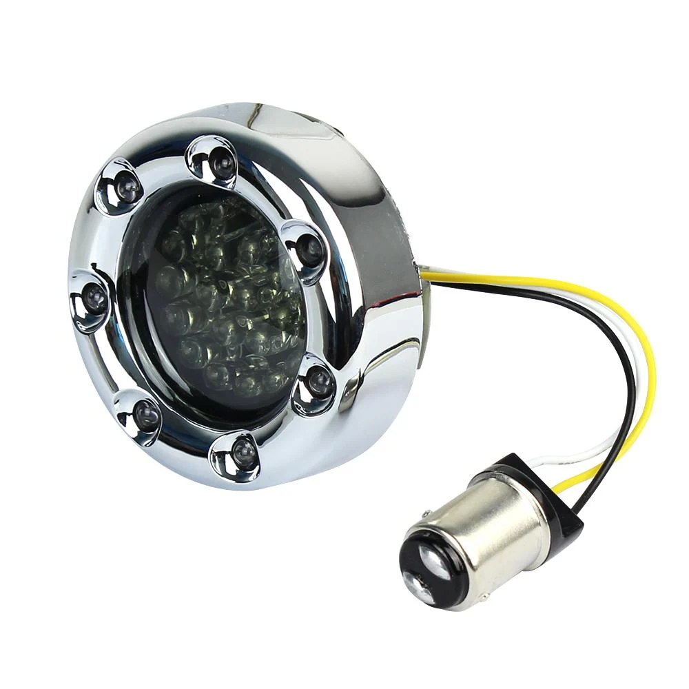 Eagle Lights 2” Infinity Beam Front LED Turn Signals with Integrated Trim Rings and White Halo Running Lights for Harley-Davidson® Motorcycles - Image 14