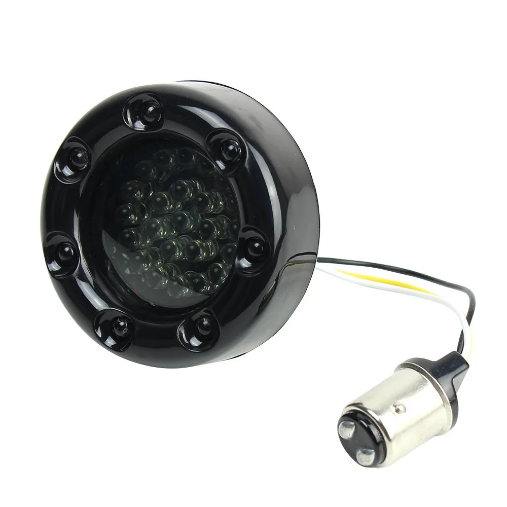 Eagle Lights 2” Infinity Beam Front LED Turn Signals with Integrated Trim Rings and White Halo Running Lights for Harley-Davidson® Motorcycles - Image 15