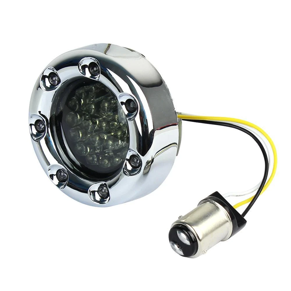 Eagle Lights 2” Infinity Beam Front and Rear (1156) LED Turn Signal Kit w/ Running LED Light Ring Covers for Harley-Davidson® Motorcycles - Image 10