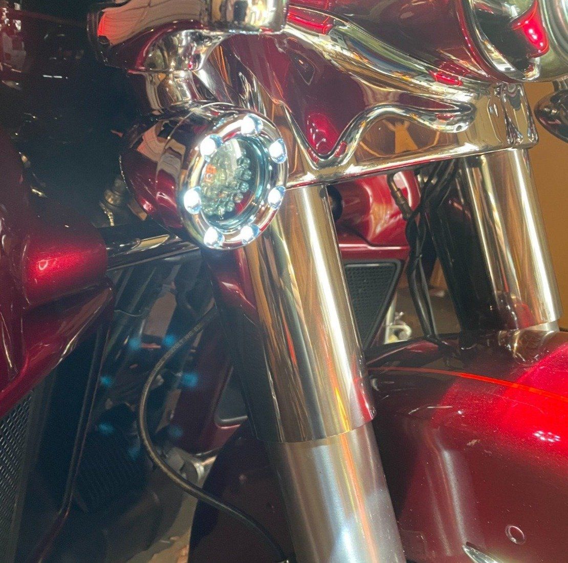 Eagle Lights 2” Infinity Beam Front and Rear (1156) LED Turn Signal Kit w/ Running LED Light Ring Covers for Harley-Davidson® Motorcycles - Image 7