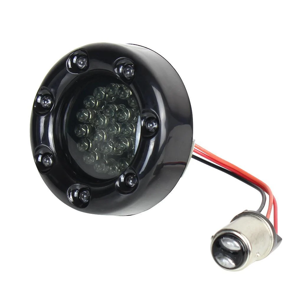 Eagle Lights 2” Infinity Beam Front and Rear (1157) LED Turn Signal Kit w/ Running LED Light Ring Covers for Harley-Davidson® Motorcycles - Image 24