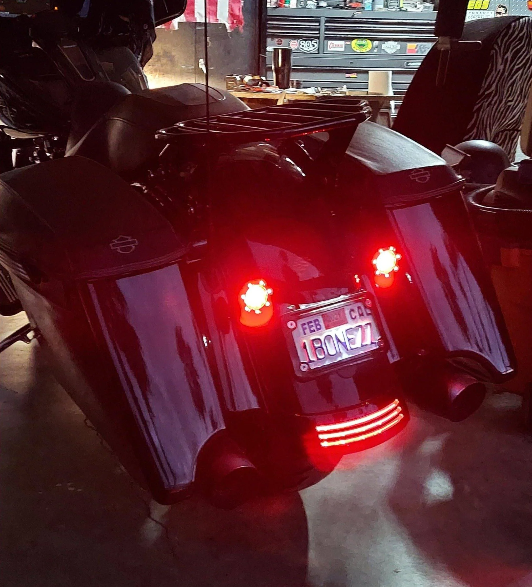 Eagle Lights 2” Infinity Beam Front and Rear (1157) LED Turn Signal Kit w/ Running LED Light Ring Covers for Harley-Davidson® Motorcycles - Image 25
