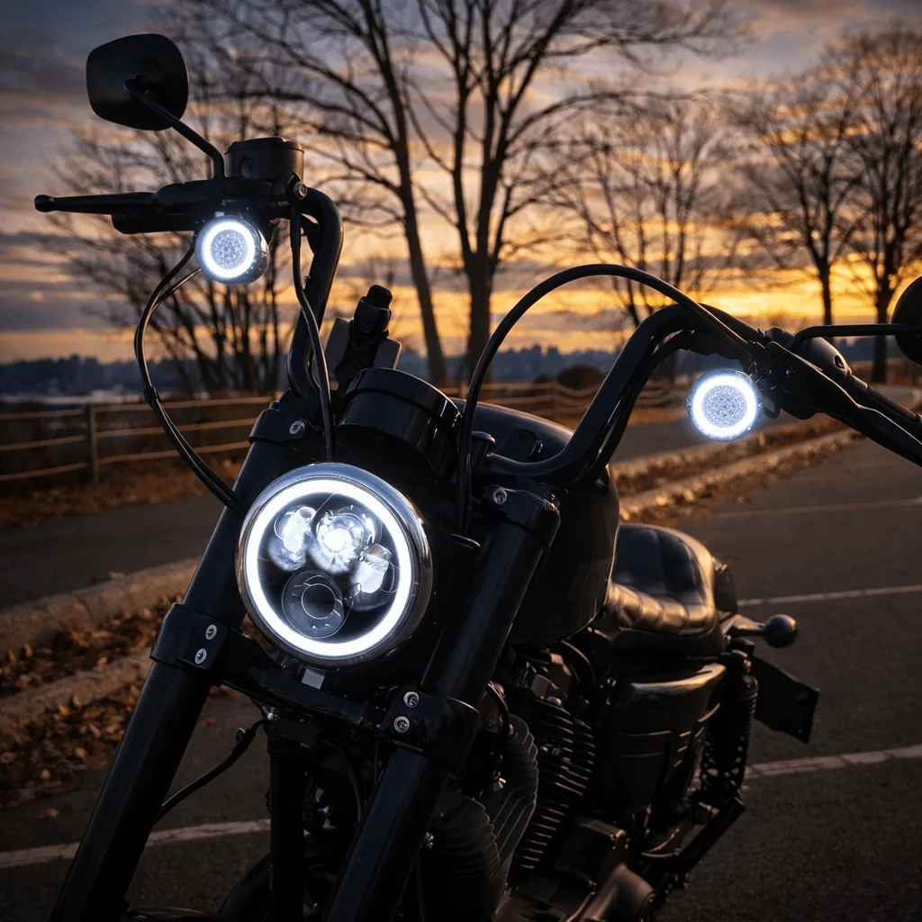 Eagle Lights 2” LED Turn Signal and Running Light Kit for Harley-Davidson® Motorcycles- Generation I / 1157 Front / 1156 Red Rear - Image 10
