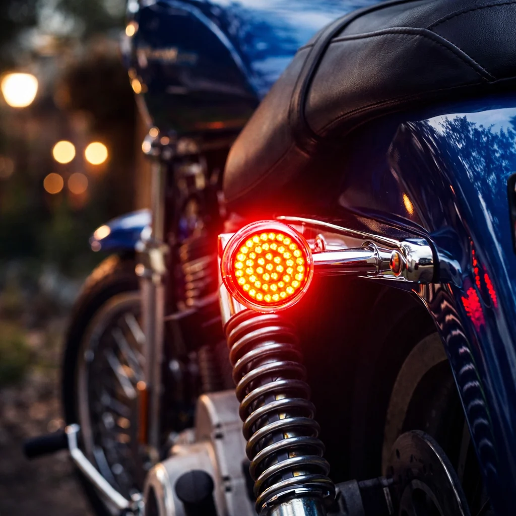 Eagle Lights 2” LED Turn Signal and Running Light Kit for Harley-Davidson® Motorcycles- Generation I / 1157 Front / 1156 Red Rear - Image 8