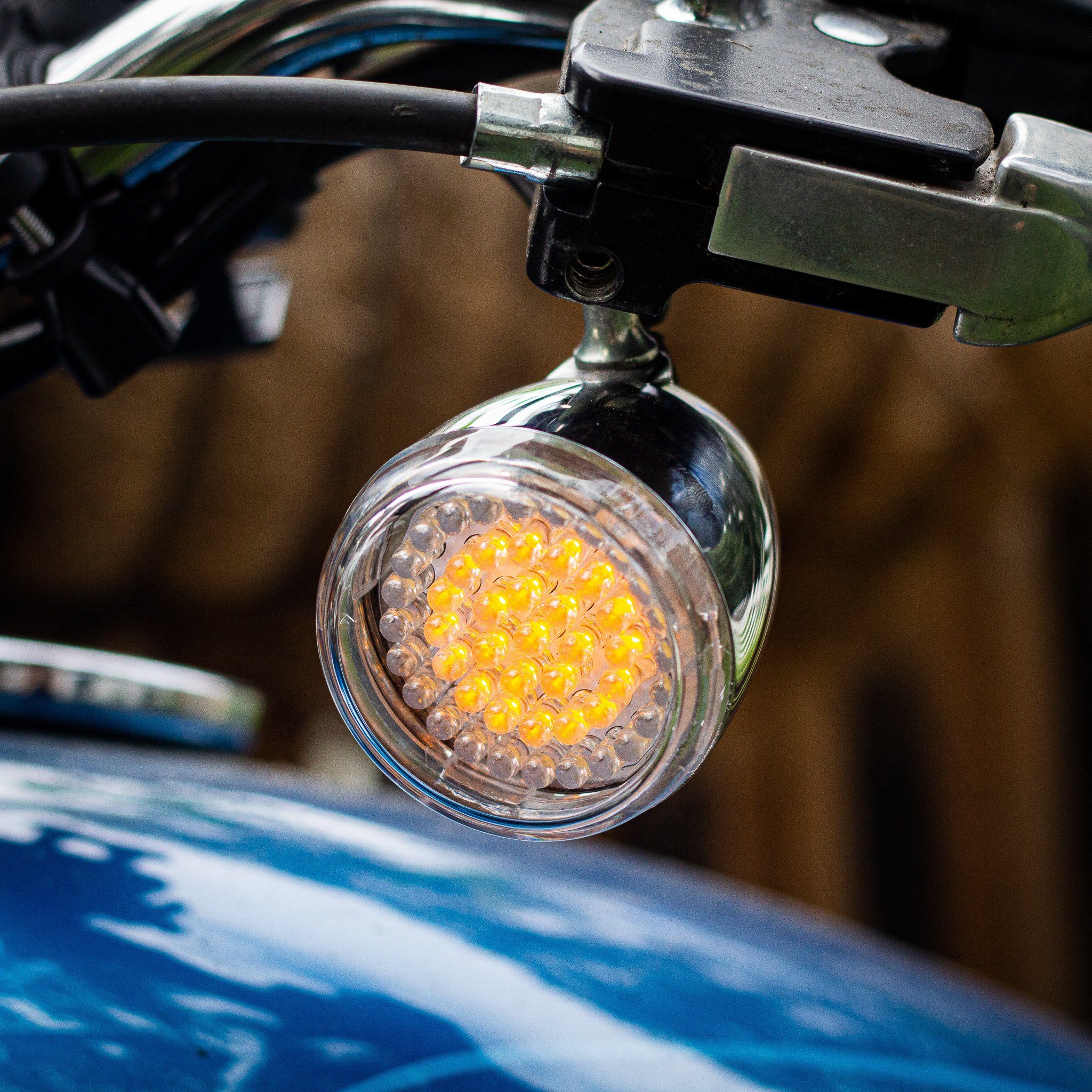 Eagle Lights 2” LED Turn Signal and Running Light Kit for Harley-Davidson® Motorcycles - Generation I / 1157 Front / 1156 Amber Rear - Image 9