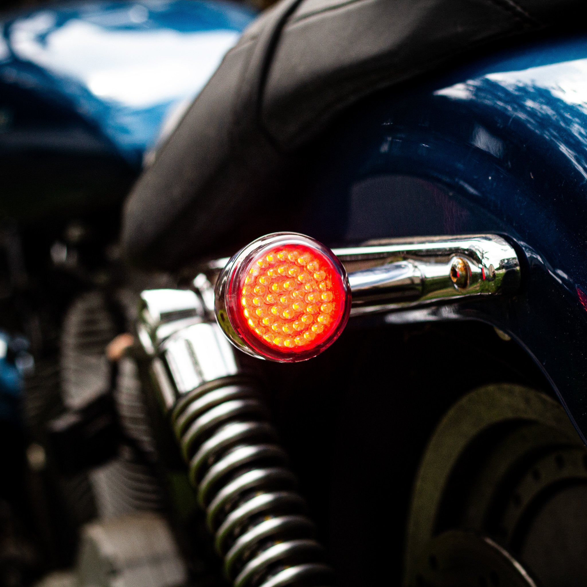 Eagle Lights 2" Rear LED Turn Signals for Harley-Davidson Motorcycles- Generation I / 1156 Base / Red - Image 10