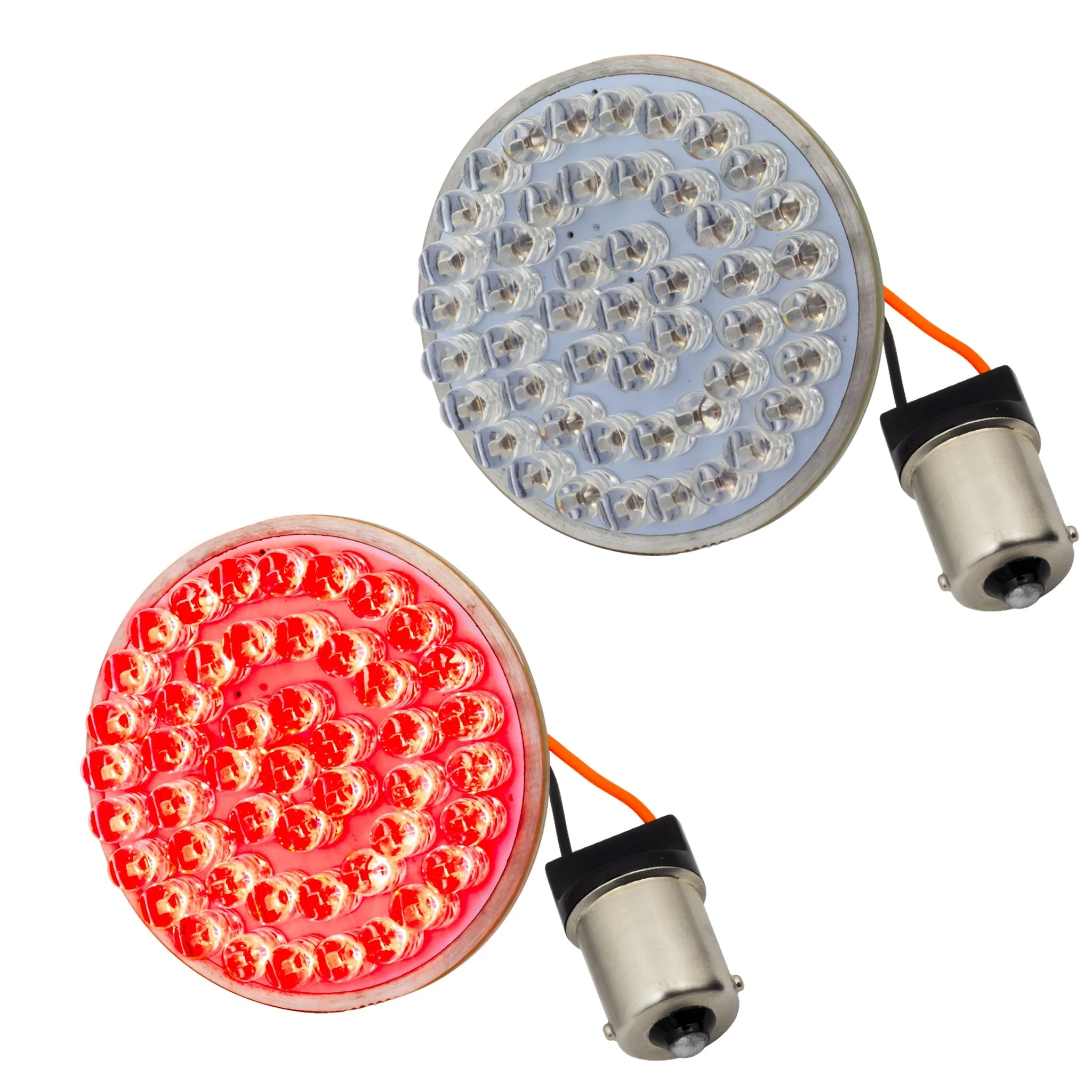 Eagle Lights 2" Rear LED Turn Signals for Harley-Davidson Motorcycles- Generation I / 1156 Base / Red - Image 16