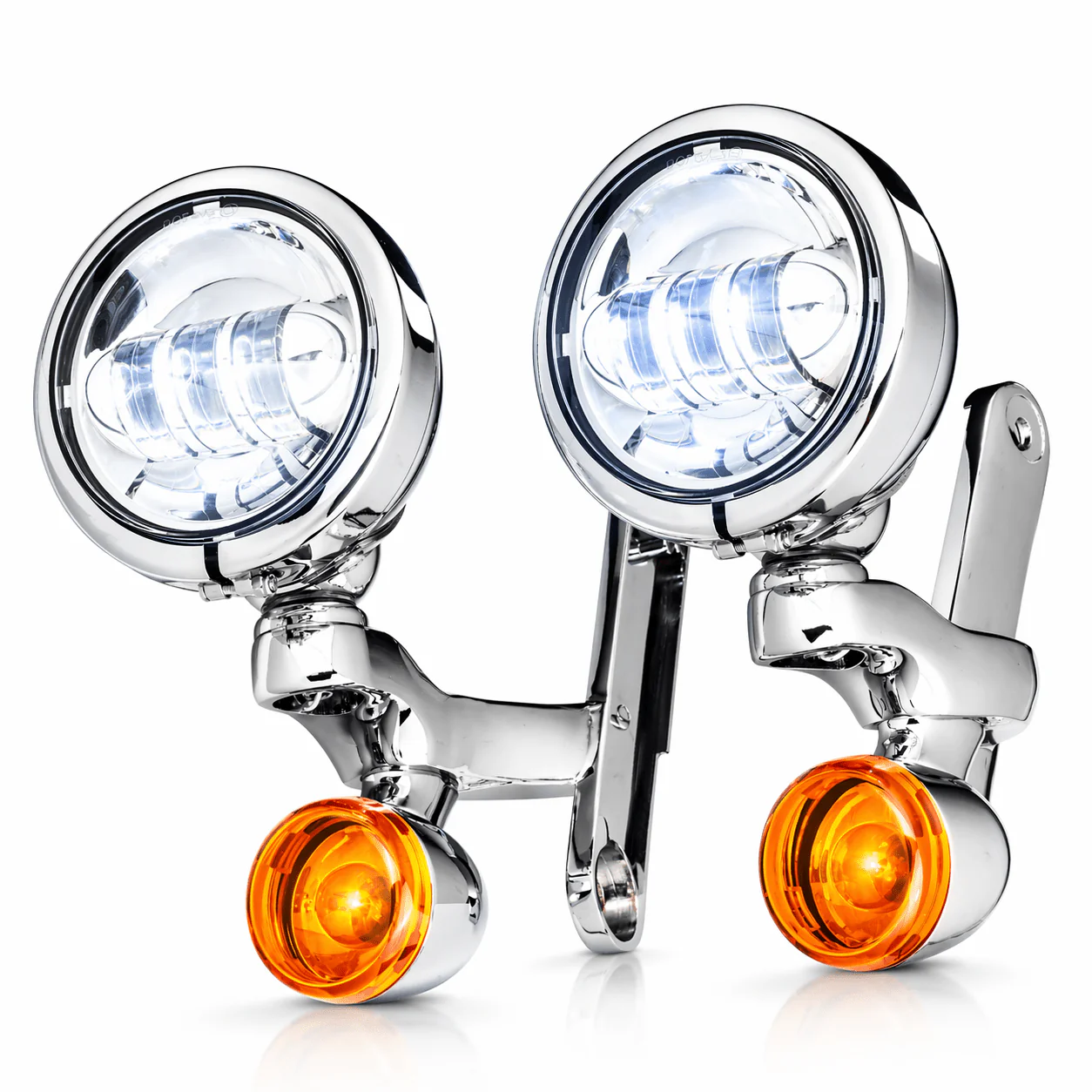 Eagle Lights 4.5" LED Spot Lights and Hardware for Harley-Davidson® Street Glide and Electra Glide