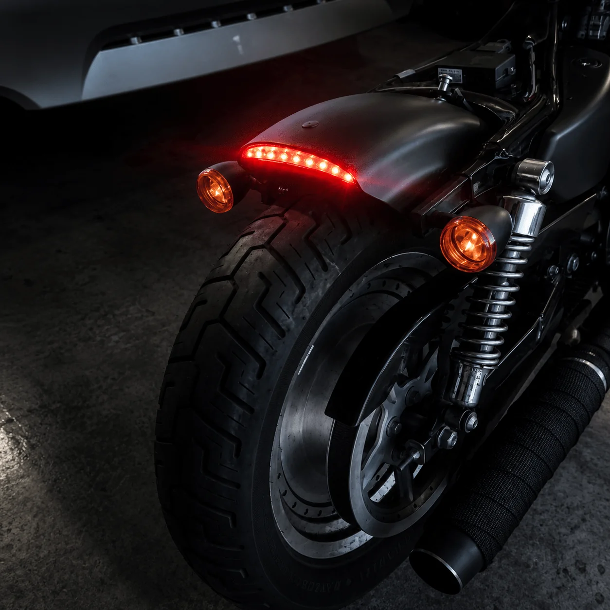 Eagle Lights 5-3/4" (5.75") Round Harley LED Headlight and Red LED Taillight Conversion / Upgrade Kit for Harley Sportster / Dyna - Image 3