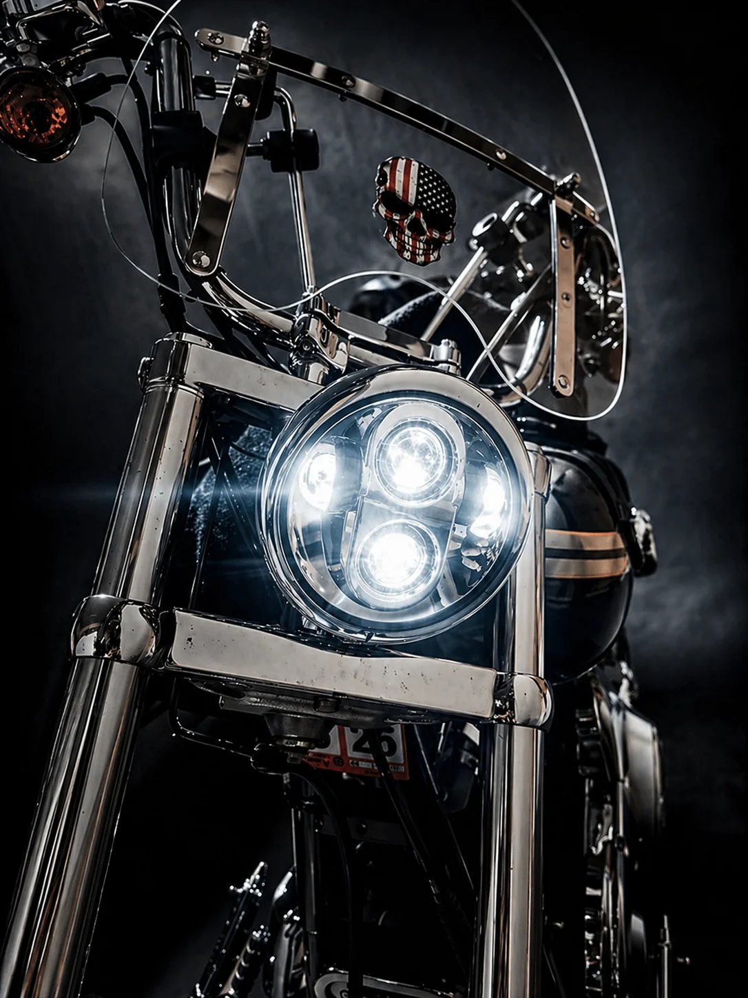 Eagle Lights 5 3/4" LED Headlight For Harley-Davidson® and Indian Motorcycles - Generation II - Image 6