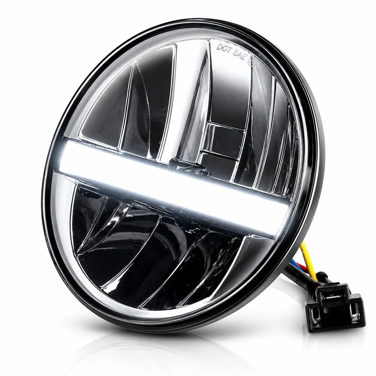 Eagle Lights 5 3/4" Complex Reflector LED Headlight for Harley-Davidson® and Indian Motorcycles - Image 6
