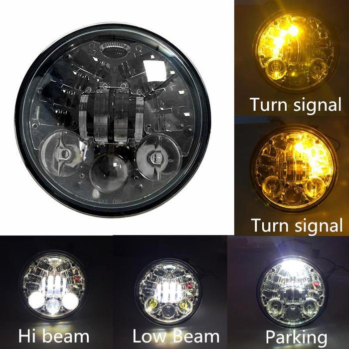 Eagle Lights 5.75" Honda VTX LED Headlight Kit with Integrated Turn Signals. Bracket included. Plug and Play fits 2002-2008 VTX 1800, VTX 1300 - Image 6
