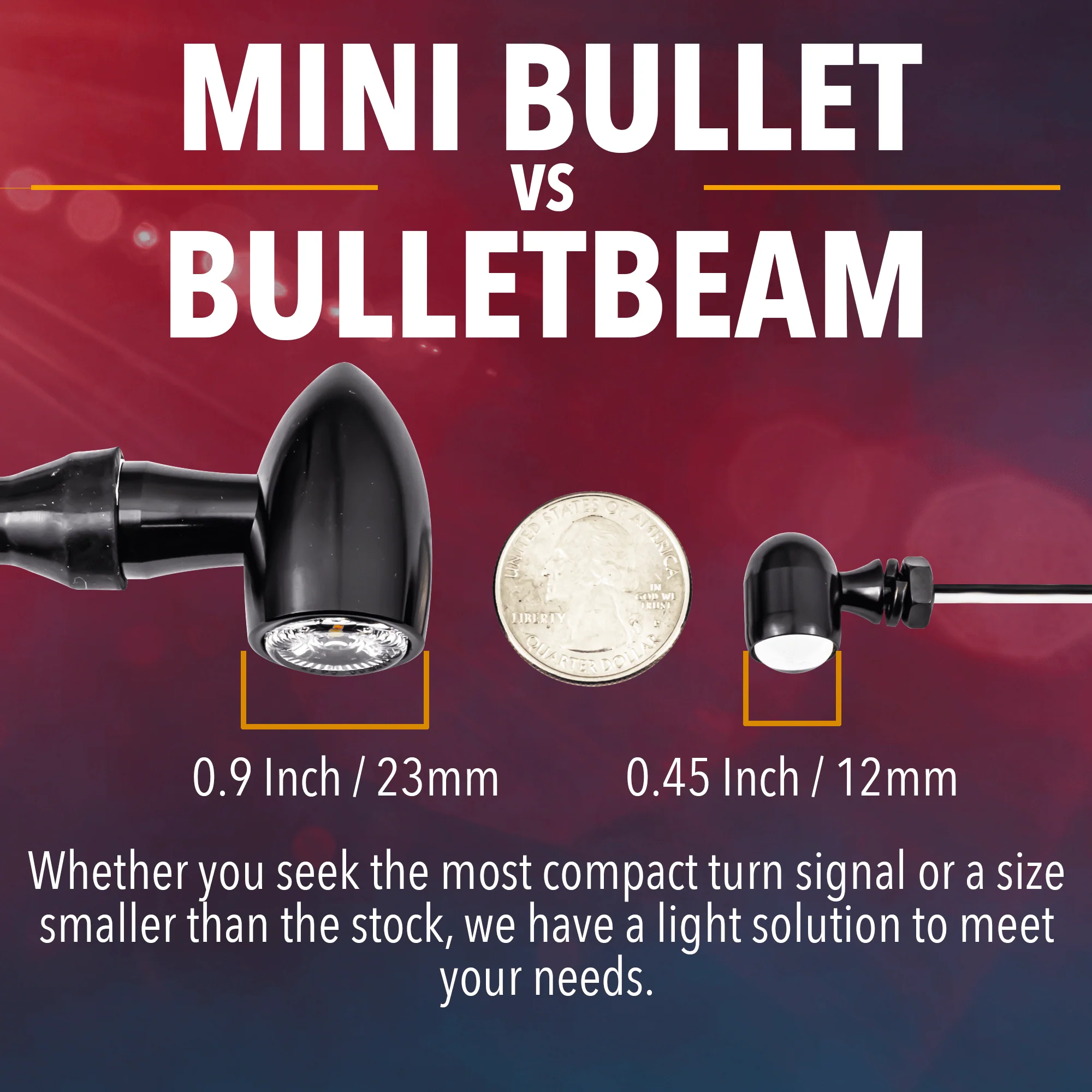 Eagle Lights BULLETBEAM Front LED Turn Signals with Rear LED Brake / Turn Signal and Running Light Kit - Image 3