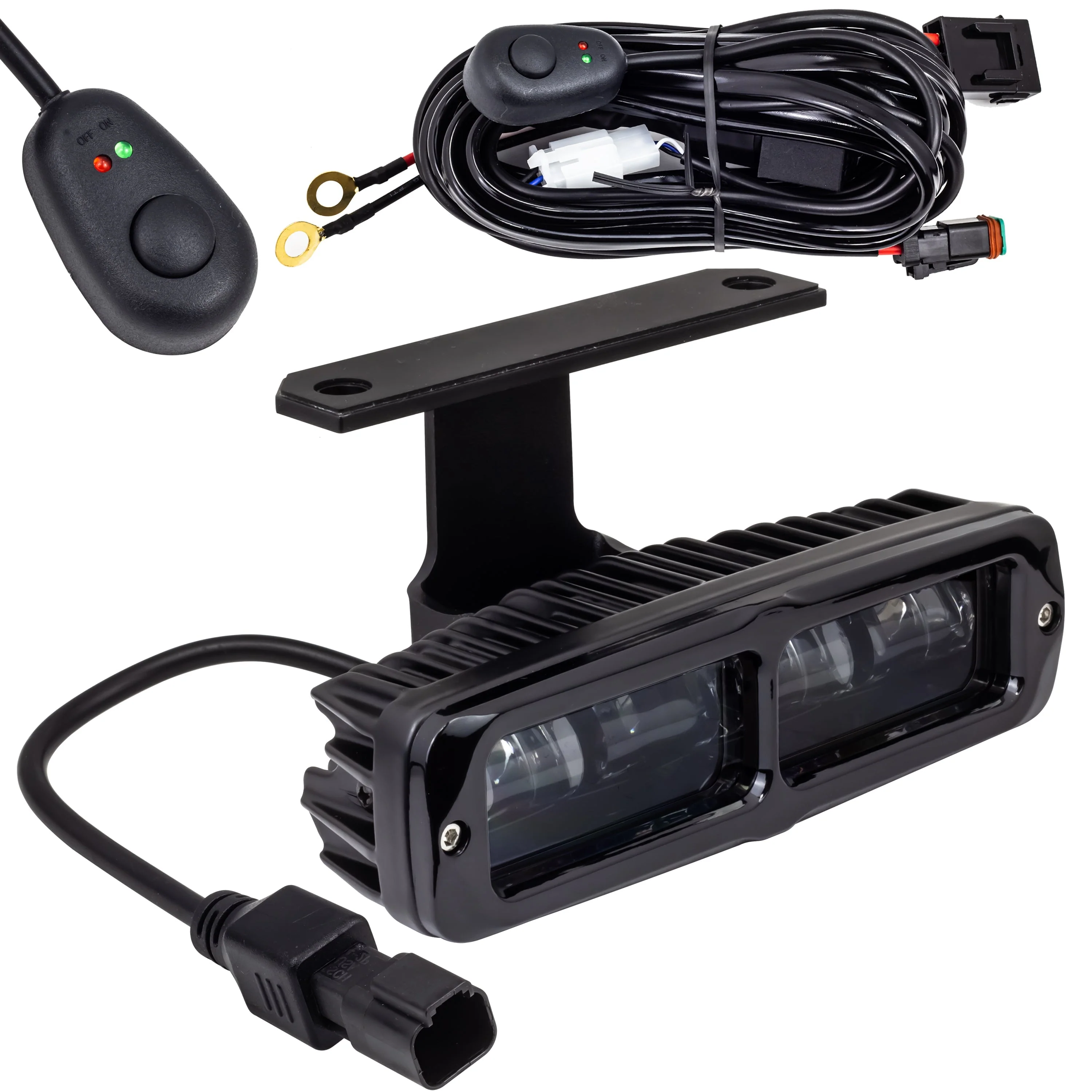 Eagle Lights 6" Generation II LED Projection Light Bar with Plug and Harness for 2015- Current Harley-Davidson Road Glide Models