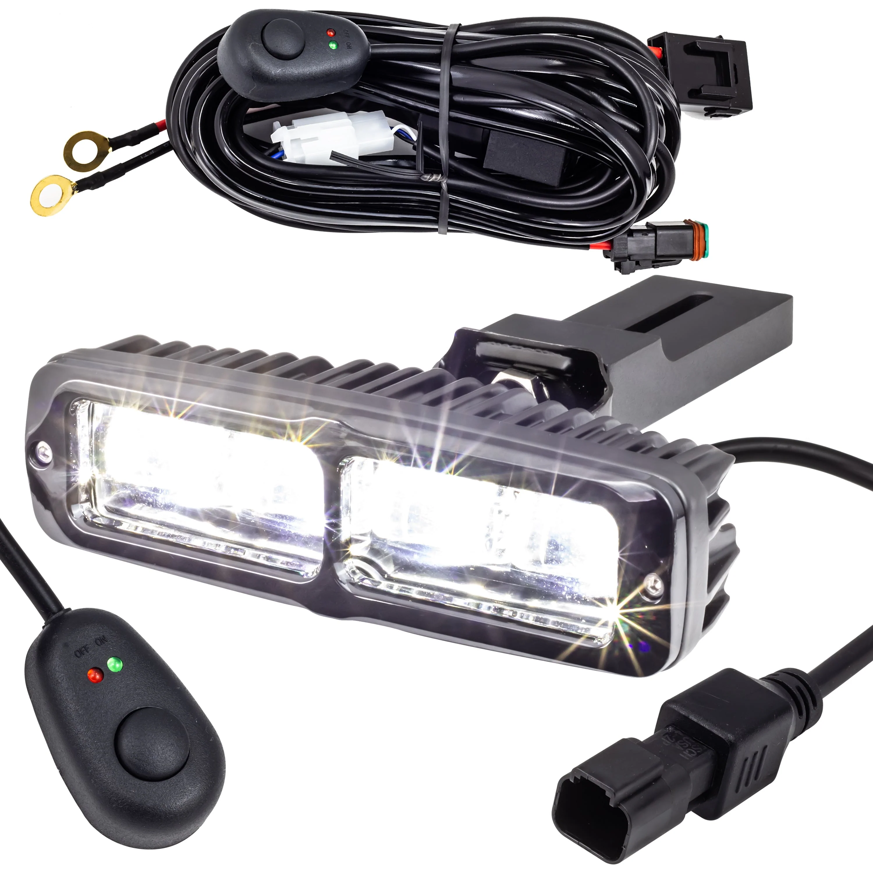 Eagle Lights 6" Generation II LED Projection Light Bar with Plug and Play Harness for 1987-2022 Harley-Davidson® Sportster and 1991-2005 Harley-Davidson® Dyna