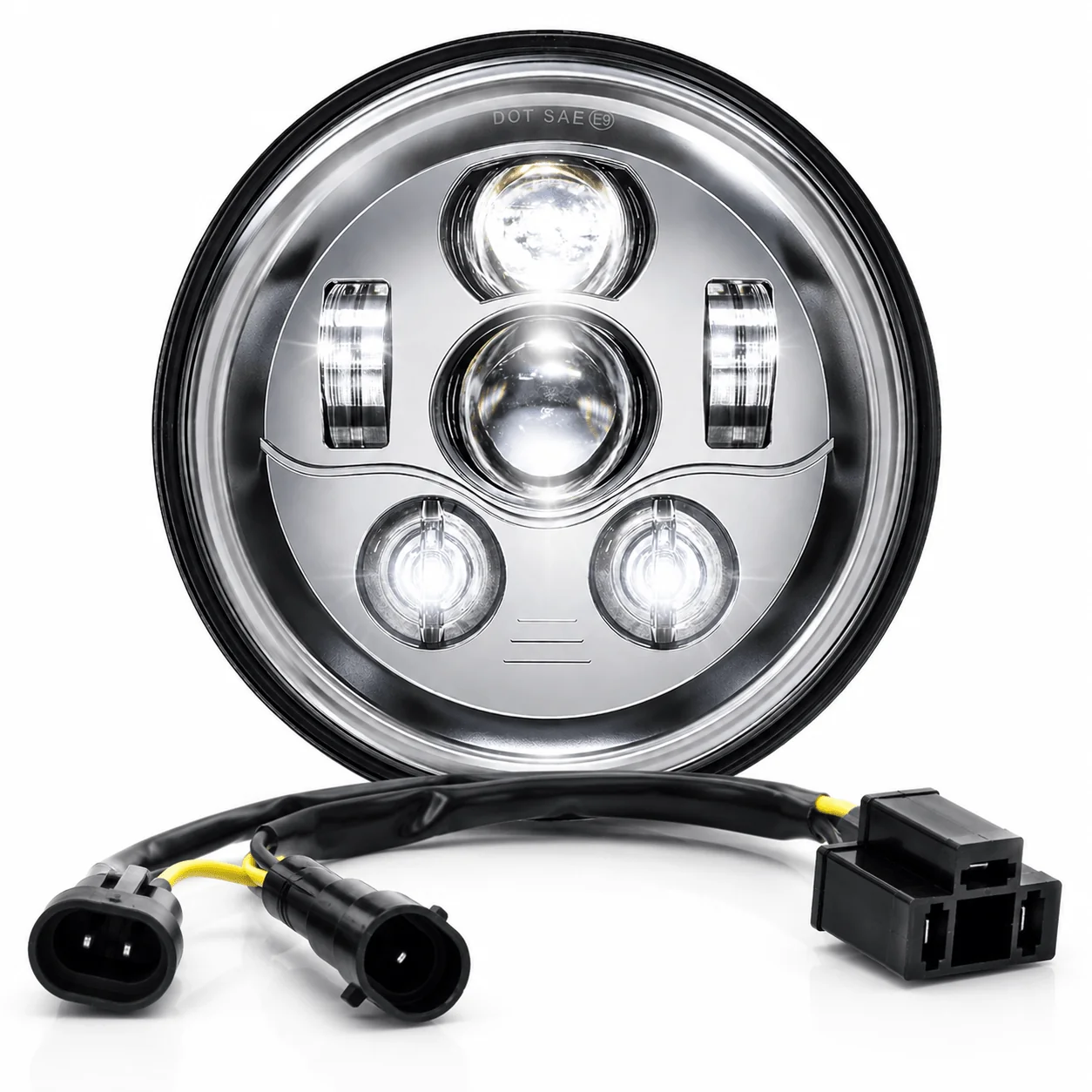 Eagle Lights 7" LED Motorcycle Headlight Kit Generation III / Chrome - Image 10