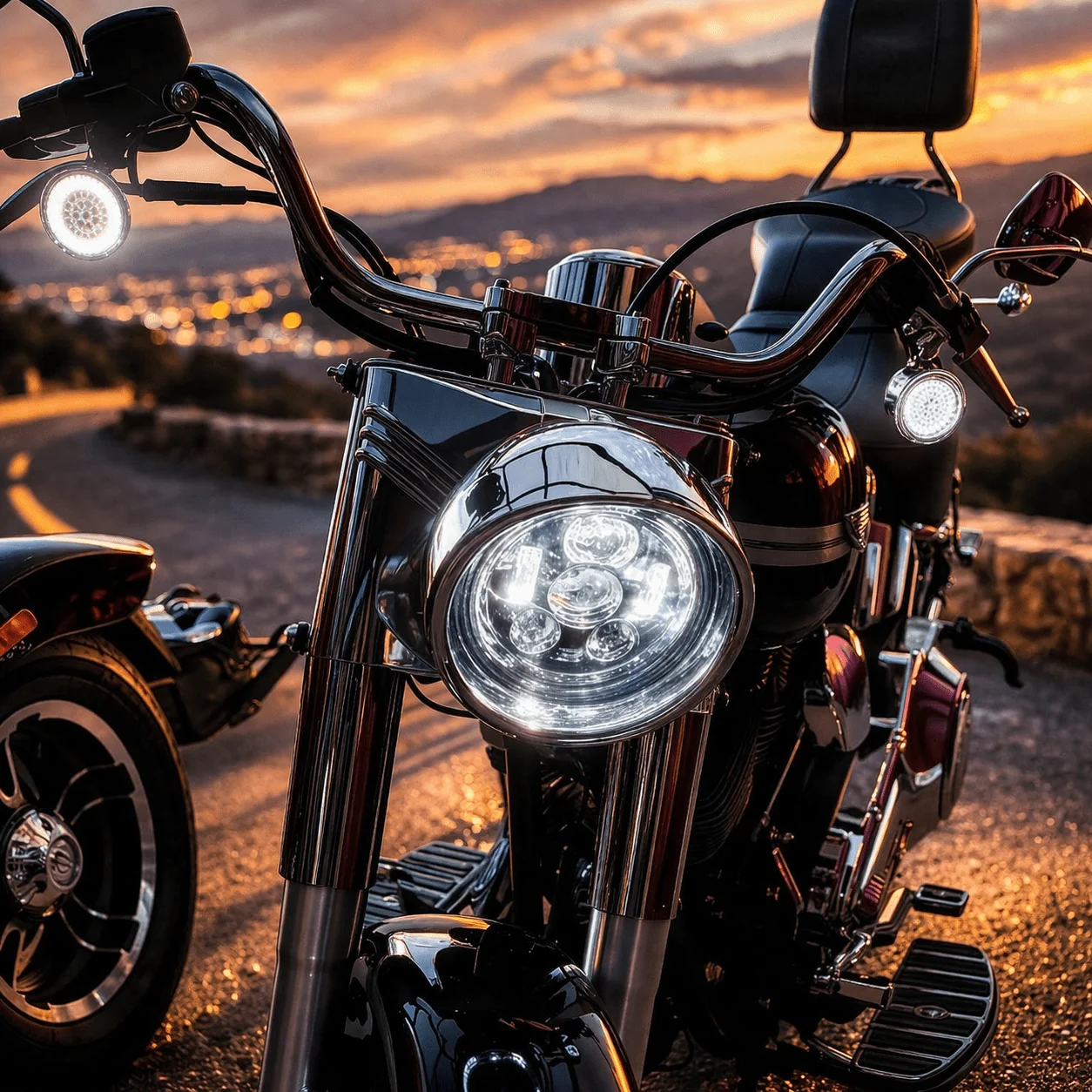 Eagle Lights 7" LED Motorcycle Headlight Kit Generation III / Chrome - Image 6
