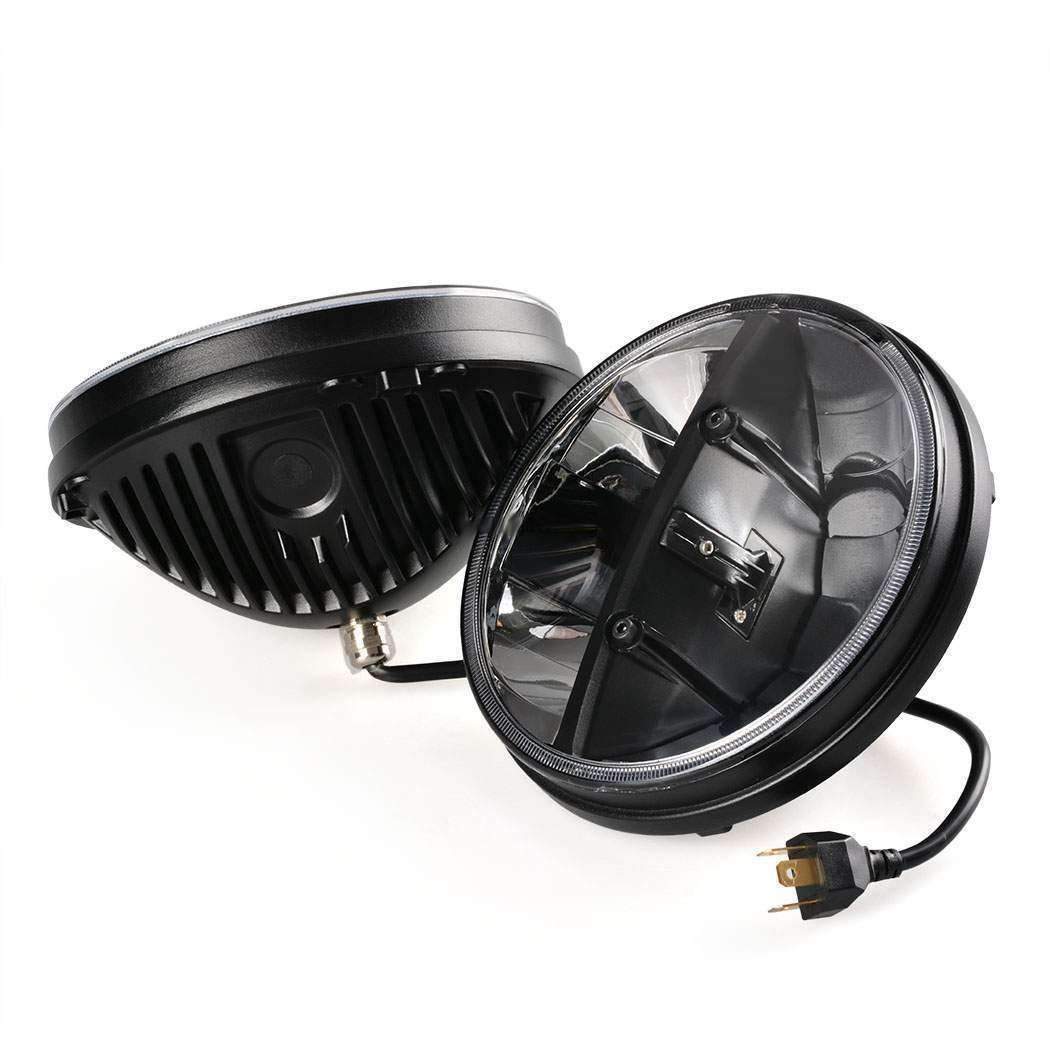 Eagle Lights 7" Round LED Headlights - Jeep Wrangler CJ JK TJ 97-2015 - Image 3