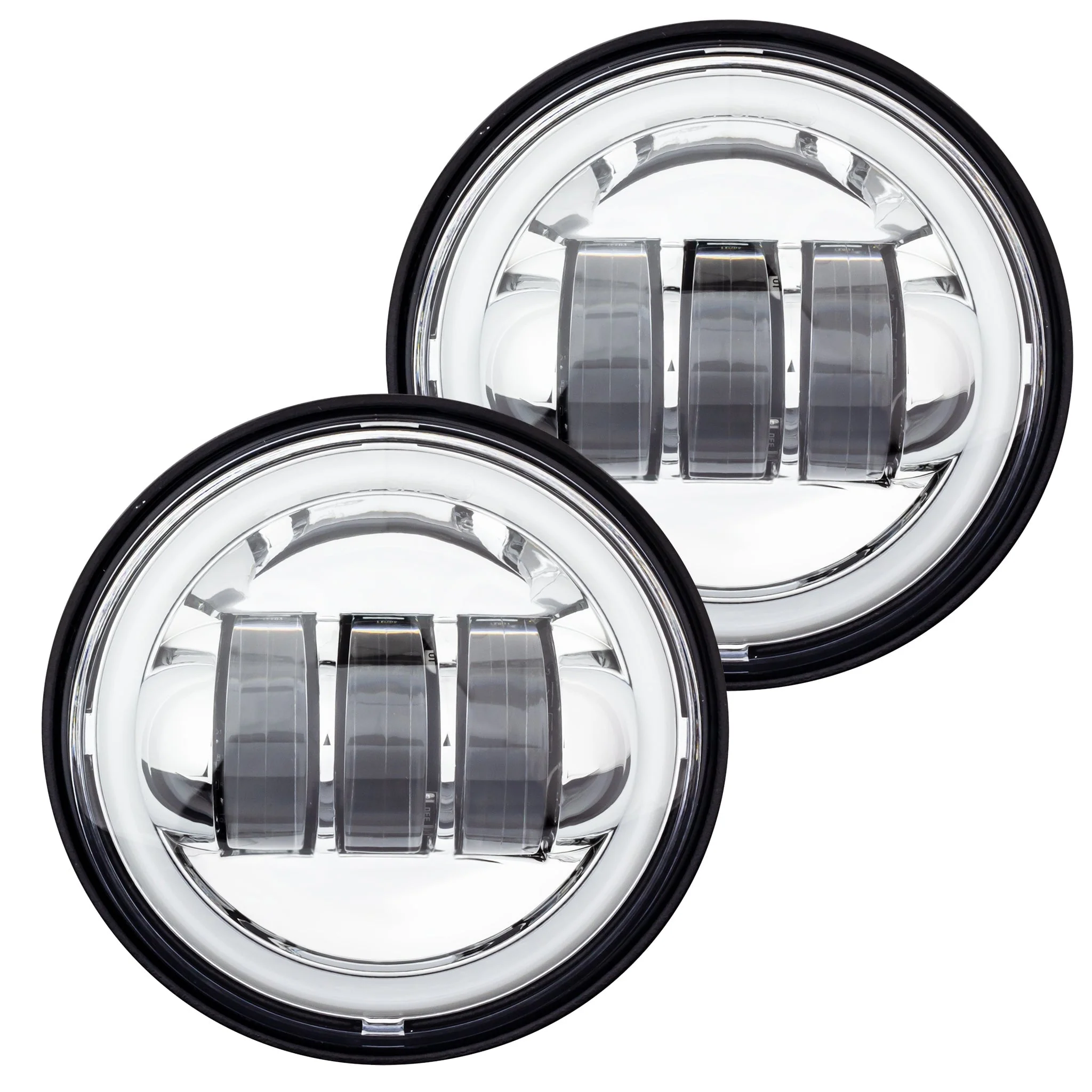 Eagle Lights 4.5" LED Passing Lamps with Halo DRL Rings – High Output Auxiliary Lights for Harley-Davidson® & Indian® Motorcycles - Image 4
