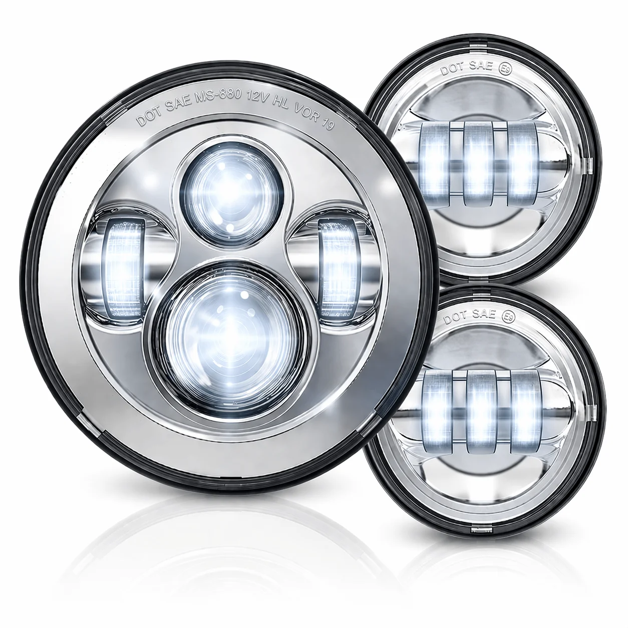 Eagle Lights 7" Round LED Headlight kit for Street Glide, Electra Glide and Harley-Davidson® Models with Radios - Image 11
