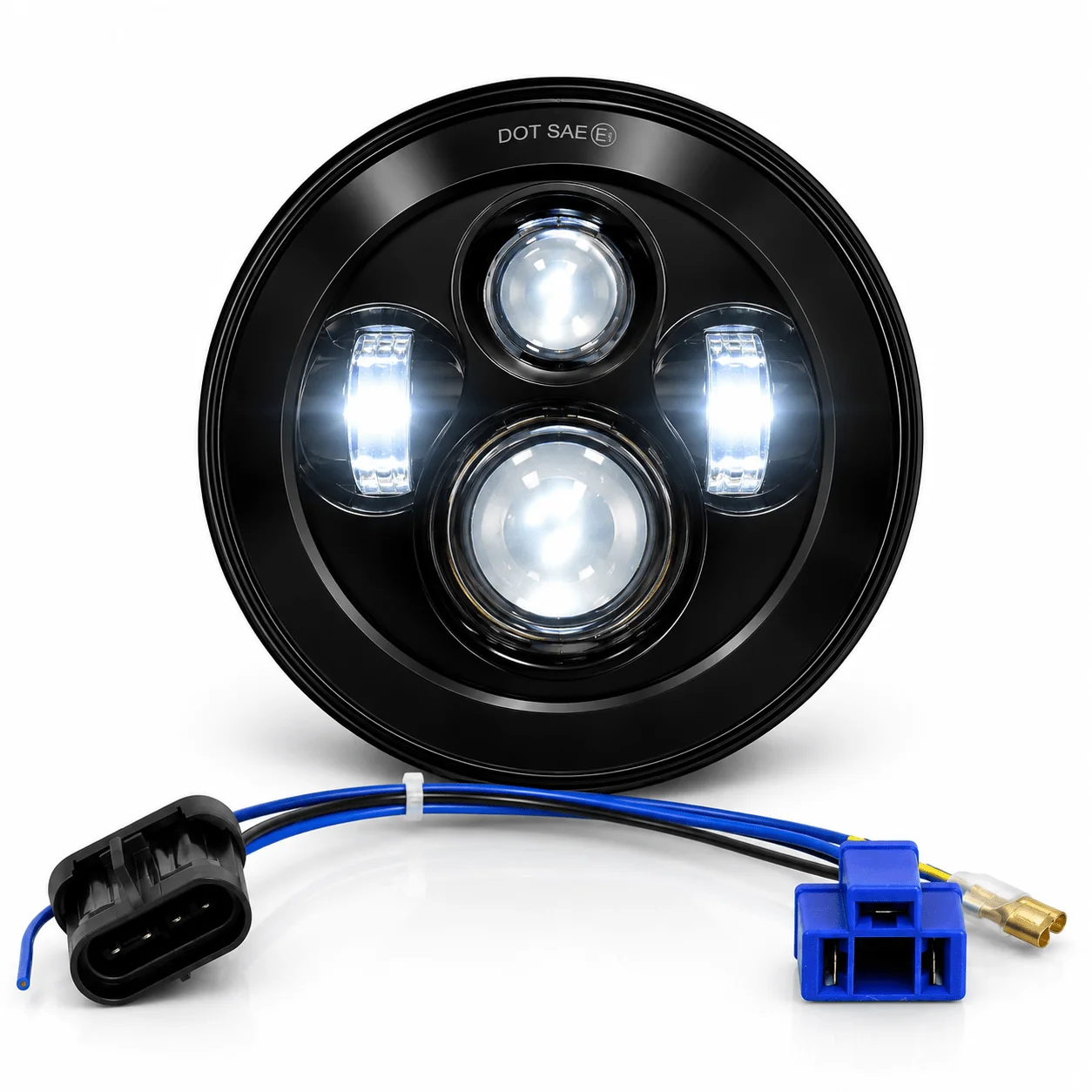 Eagle Lights 7" Round LED Headlight kit for Street Glide, Electra Glide and Harley-Davidson® Models with Radios - Image 15