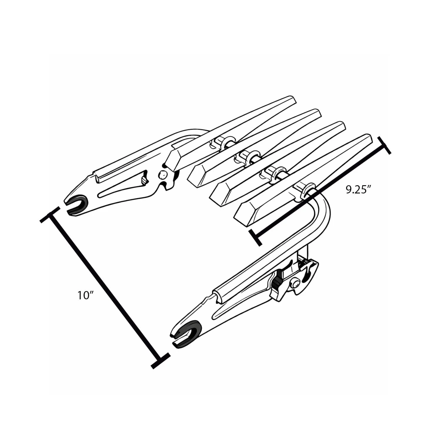 Eagle Lights Detachable Stealth Luggage Rack – Touring Cargo Rack for Harley Touring Models - Image 7