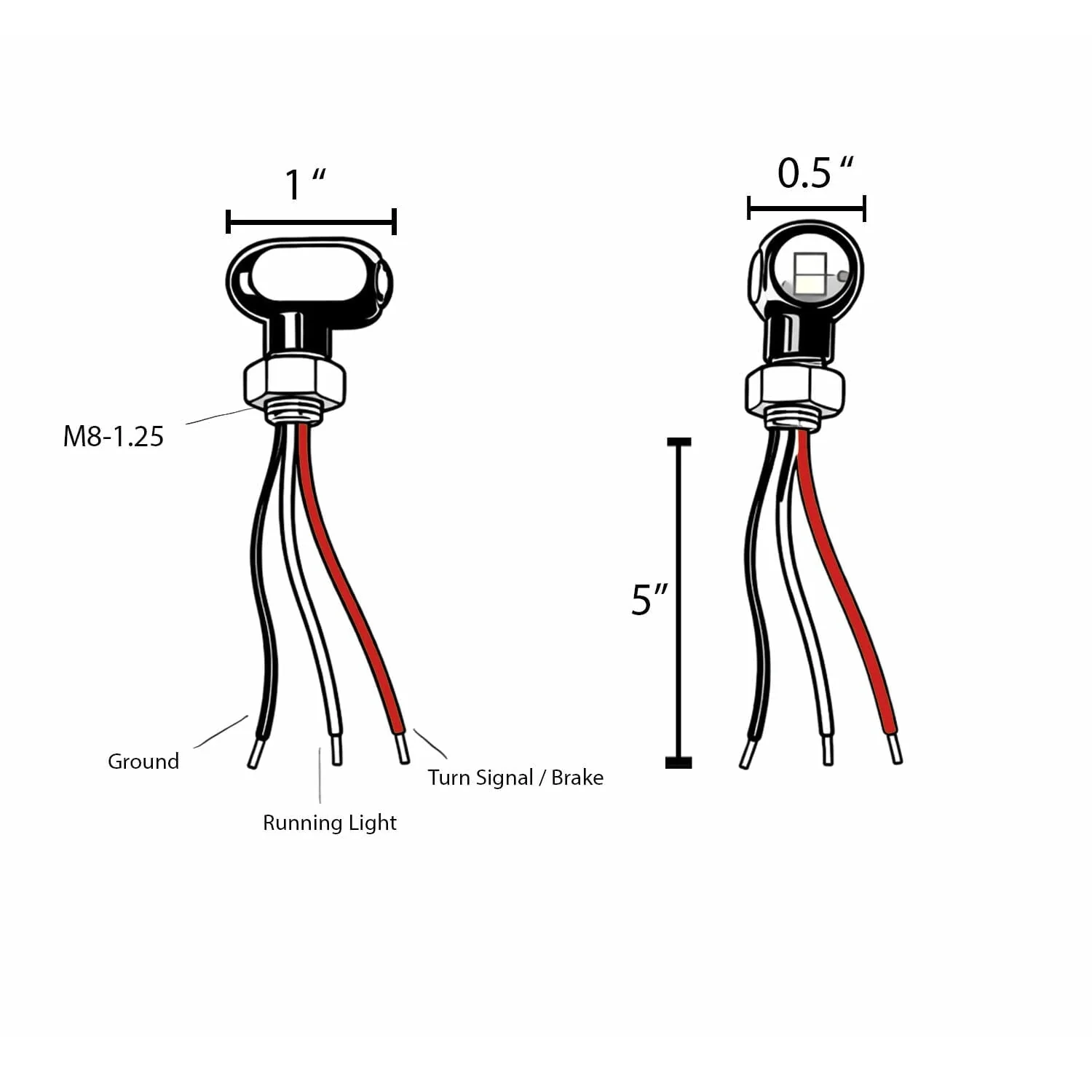 Eagle Lights Elite Series Mini Bullet Rear LED Brake, Turn & Running Lights - Image 6