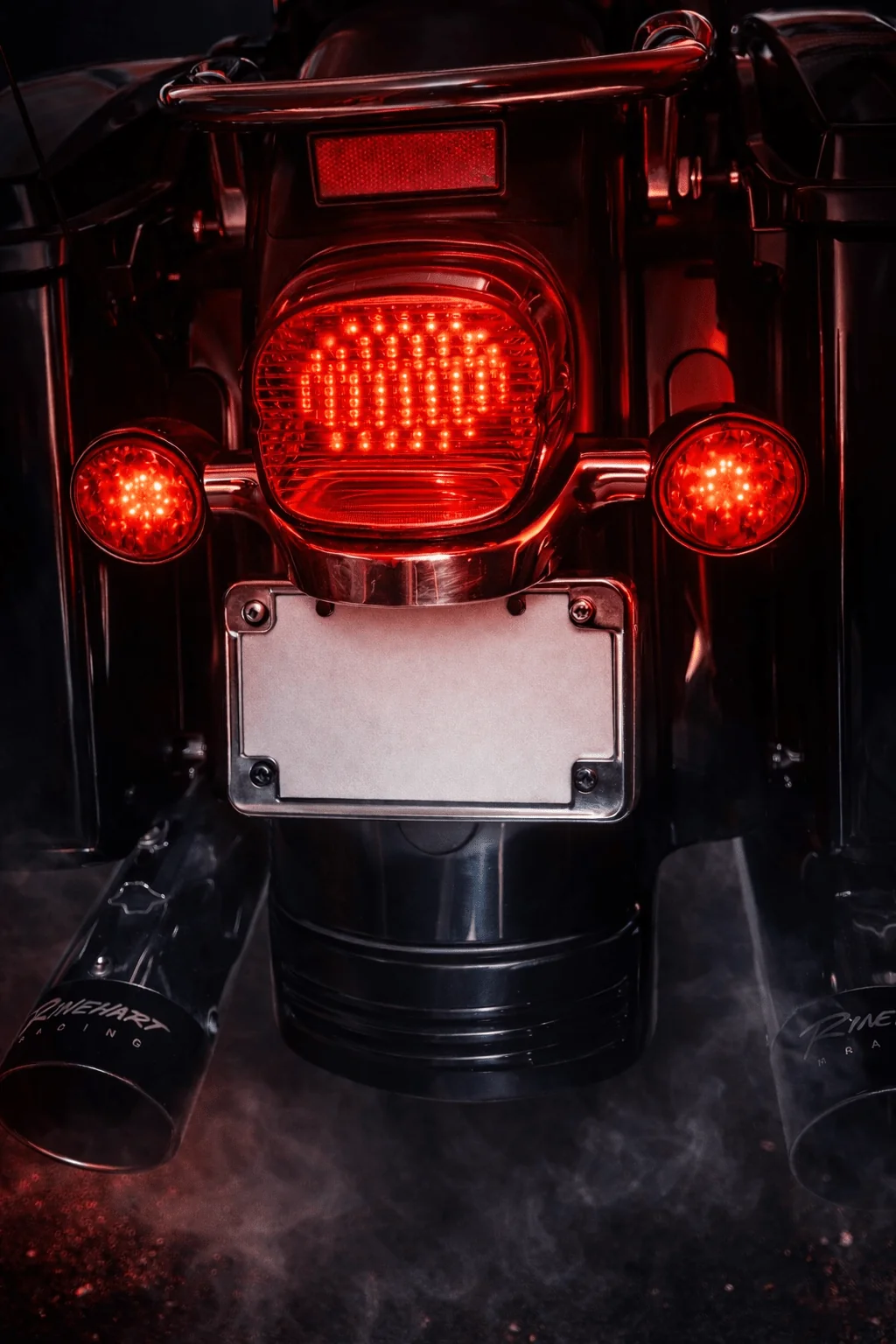 Eagle Lights Flashing Strobe Layback LED Tail Brake Light Kit for Harley-Davidson® - No Window - Image 2