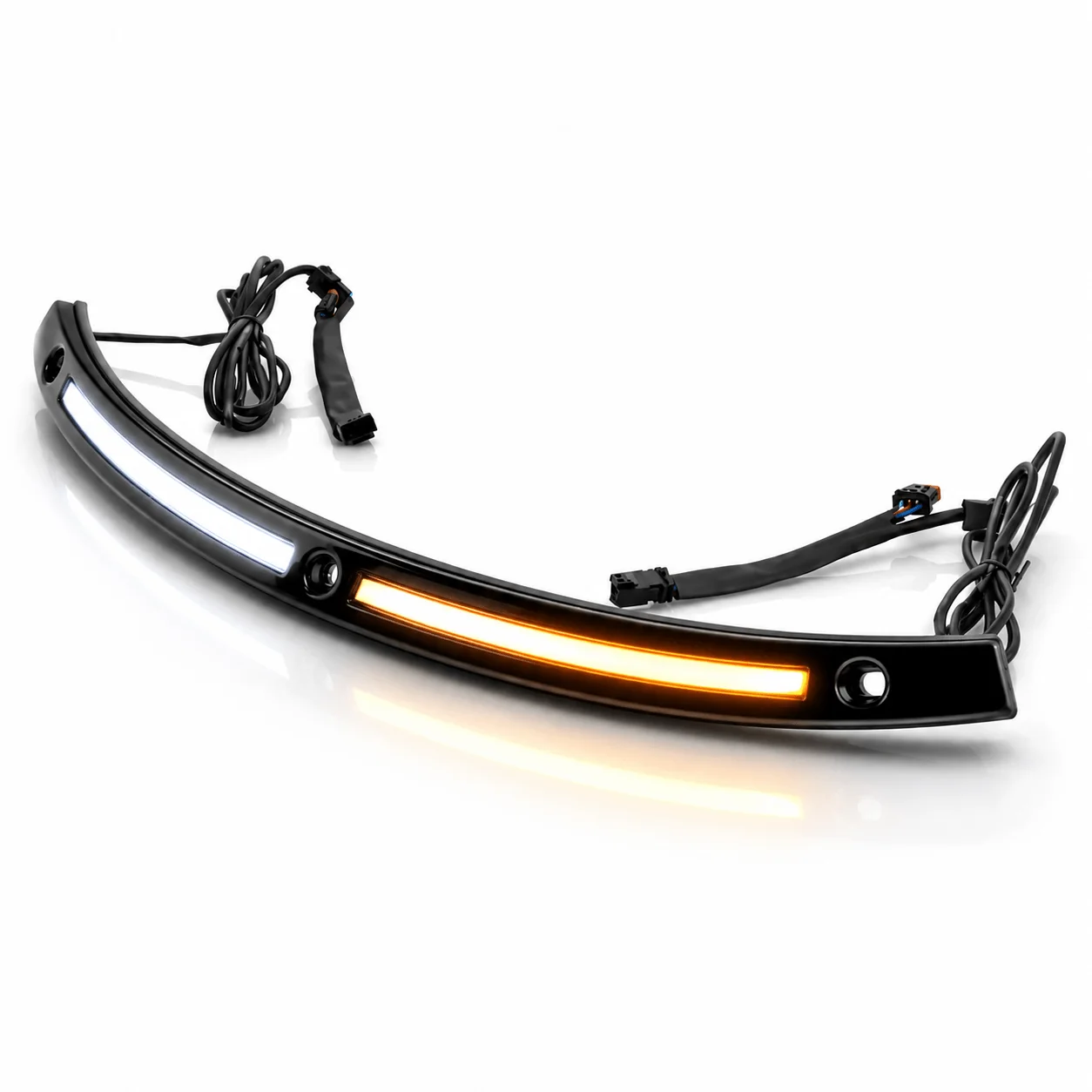 Eagle Lights HALOS LED Windshield Trim – Black | Fits Harley-Davidson® Touring Models (2014–2025) - Image 4