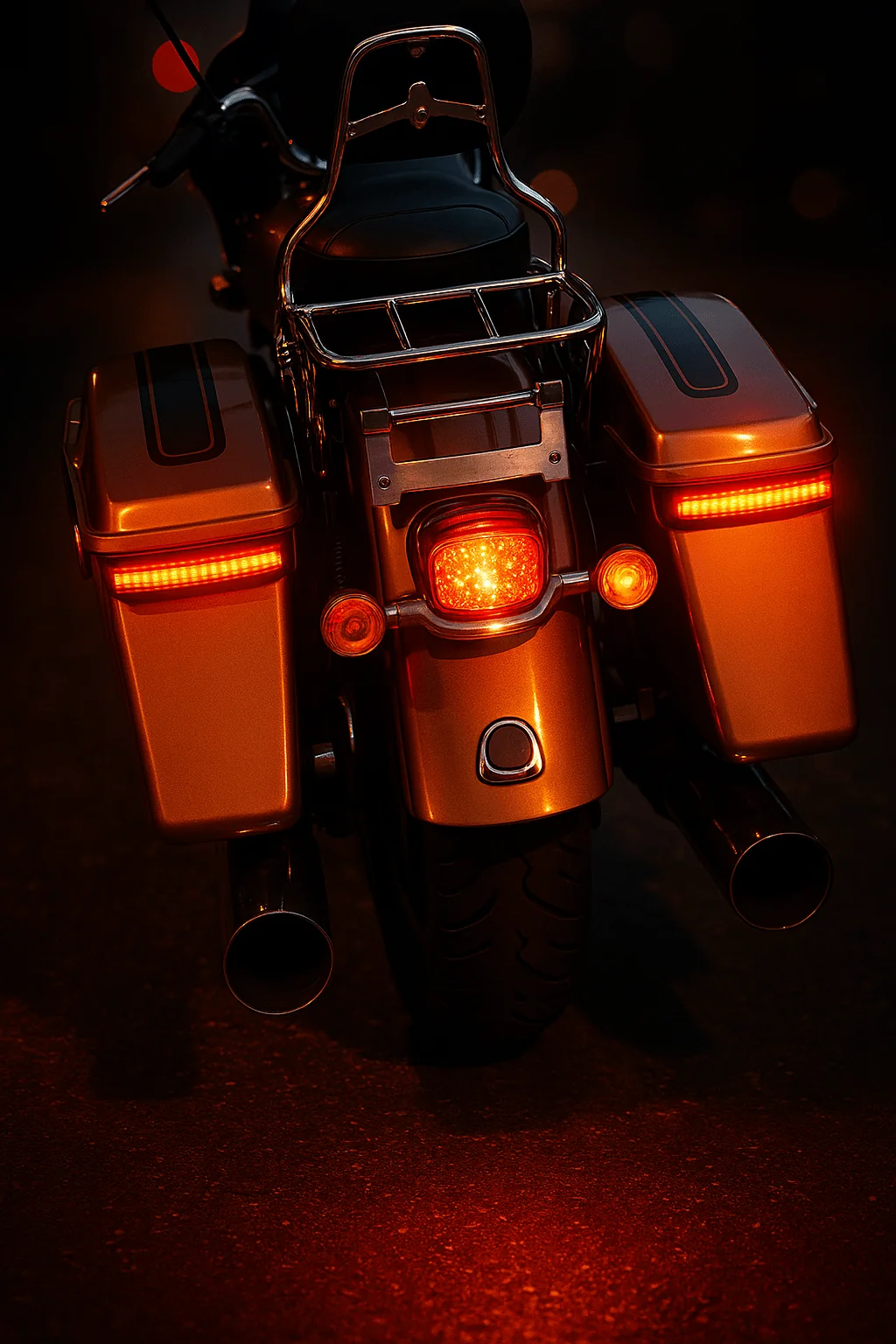 Eagle Lights HALOS Saddlebag LED Tail Lights with Turn Signals, Running Lights and Brake Lights for 2023.5 to Current Harley-Davidson® Touring and CVO Models - Image 3