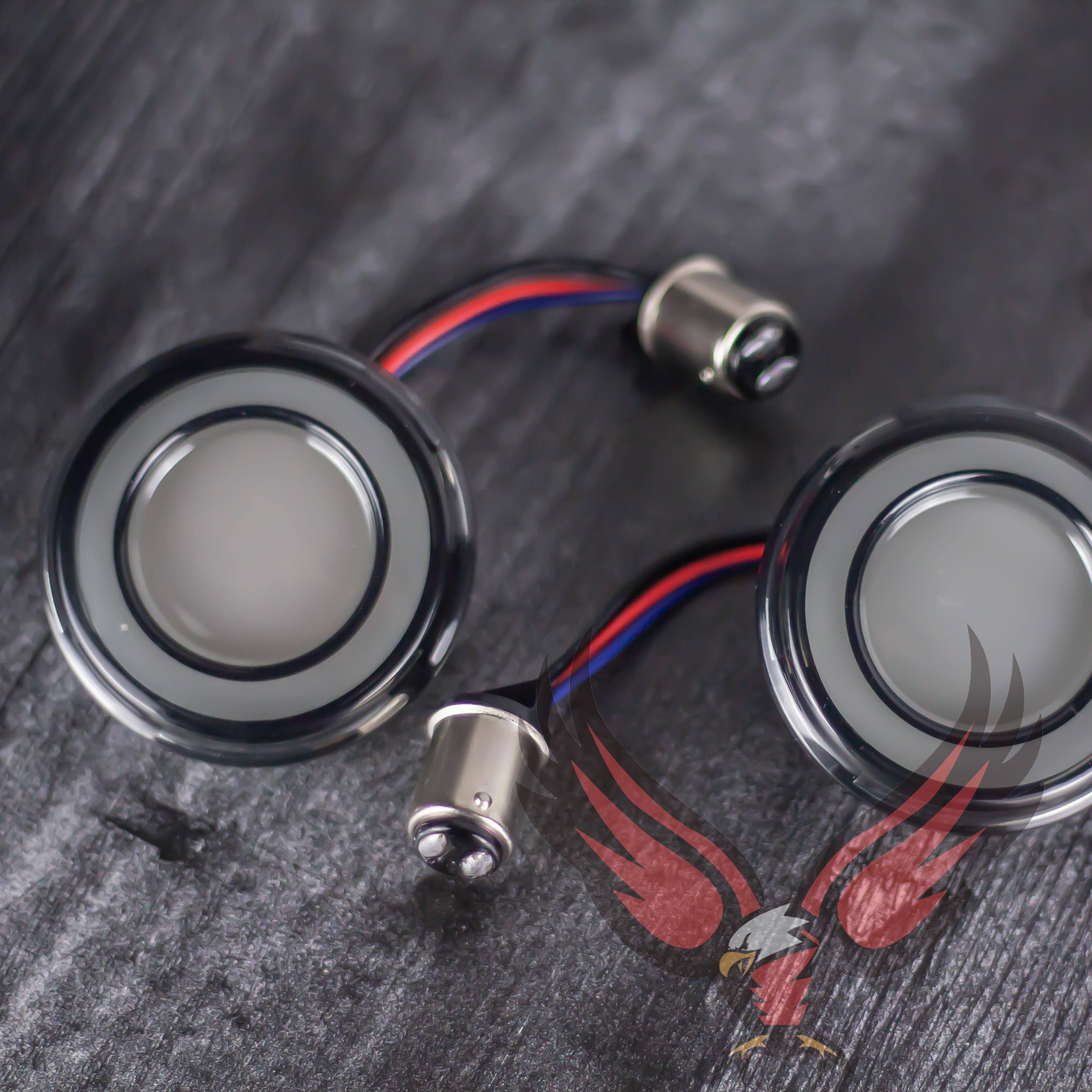 Eagle Lights HALOS 2" Rear LED Turn Signals for Harley Davidson Motorcycles - 1157 Base - Image 10
