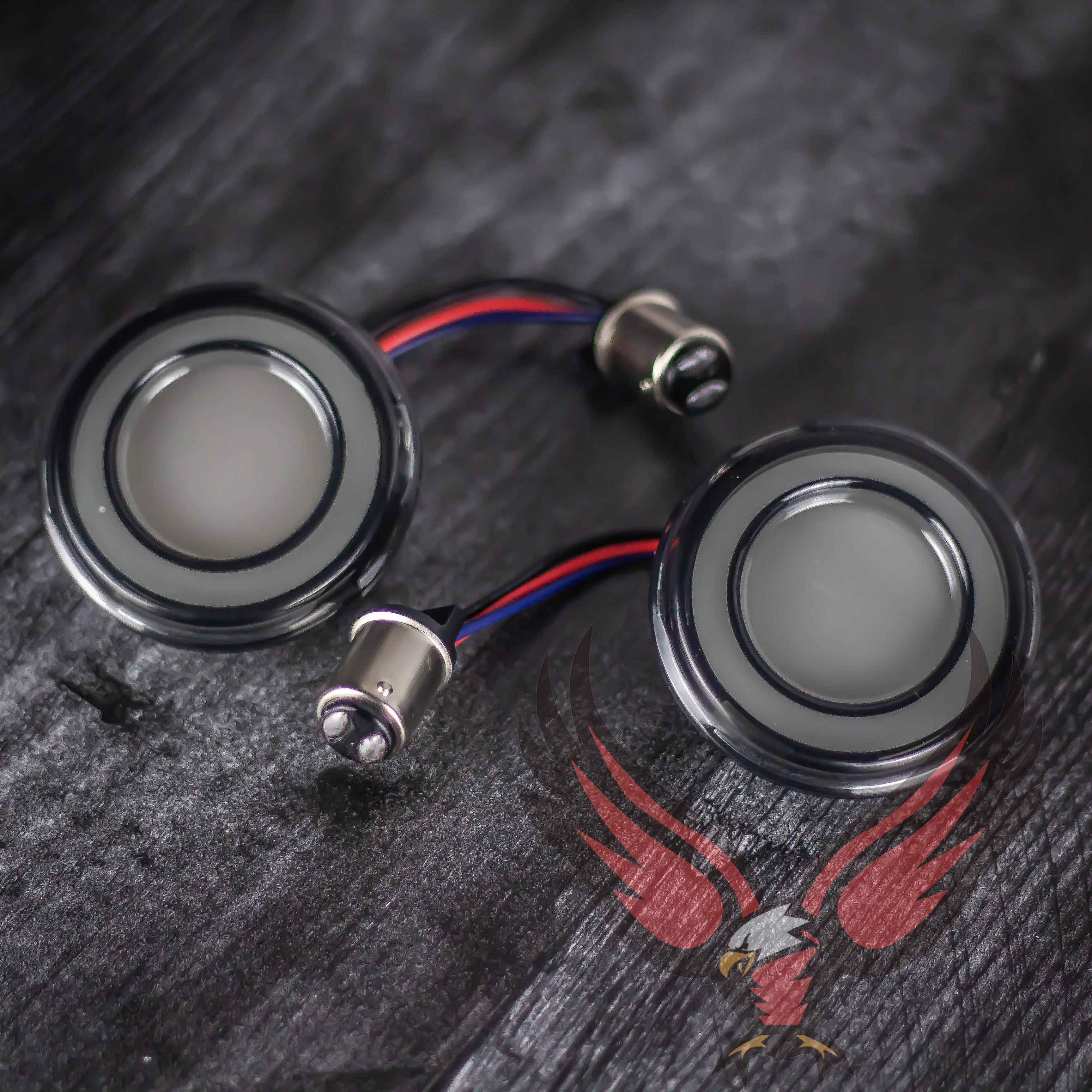 Eagle Lights HALOS 2" Rear LED Turn Signals for Harley Davidson Motorcycles - 1157 Base - Image 11