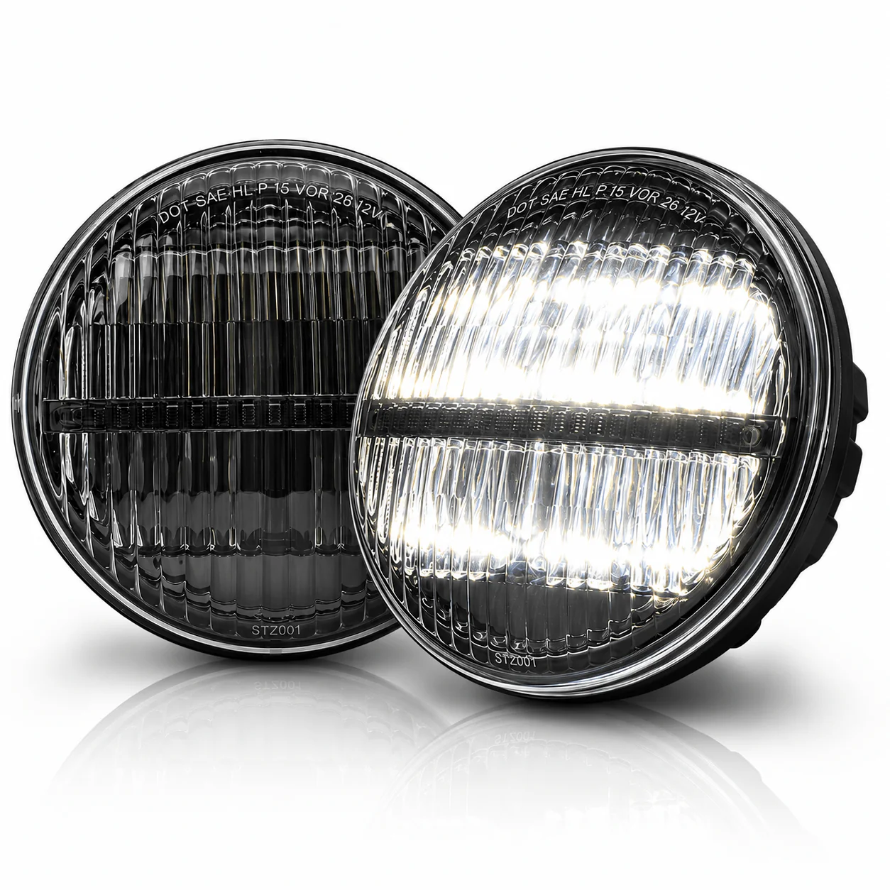Eagle Lights Heritage Beam™ 7-Inch PAR56 H6024 Restomod LED Headlight Pair for Classic Cars and Trucks