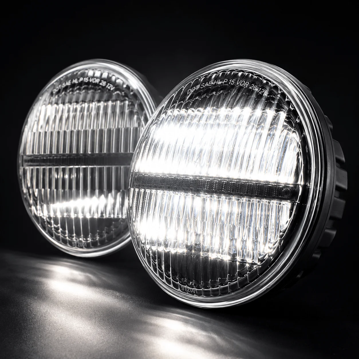 Eagle Lights Heritage Beam™ 7-Inch PAR56 H6024 Restomod LED Headlight Pair for Classic Cars and Trucks - Image 6