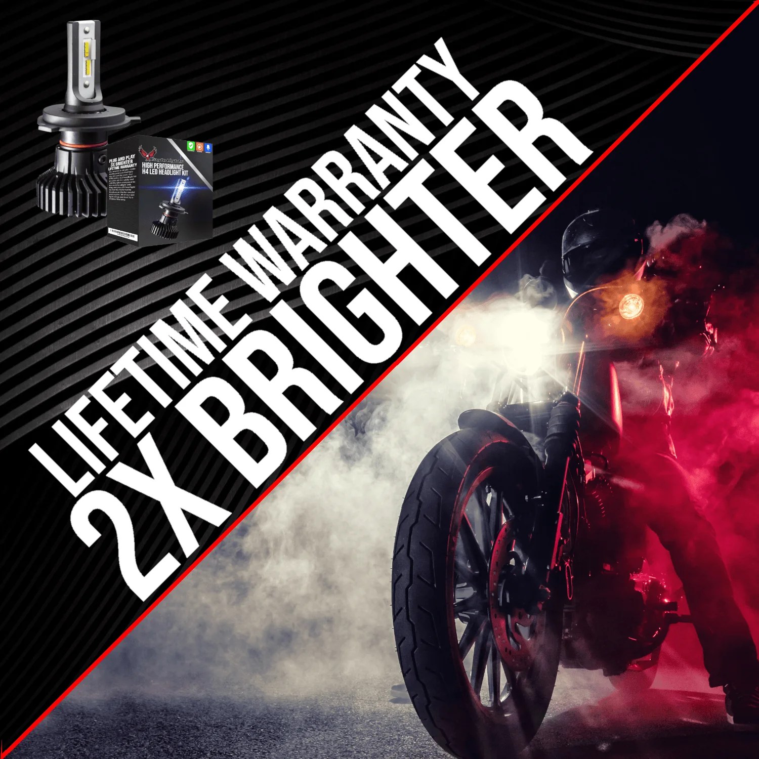 Eagle Lights Infinity Beam H11 LED Headlight Bulb for Kawasaki Motorcycles - Image 5