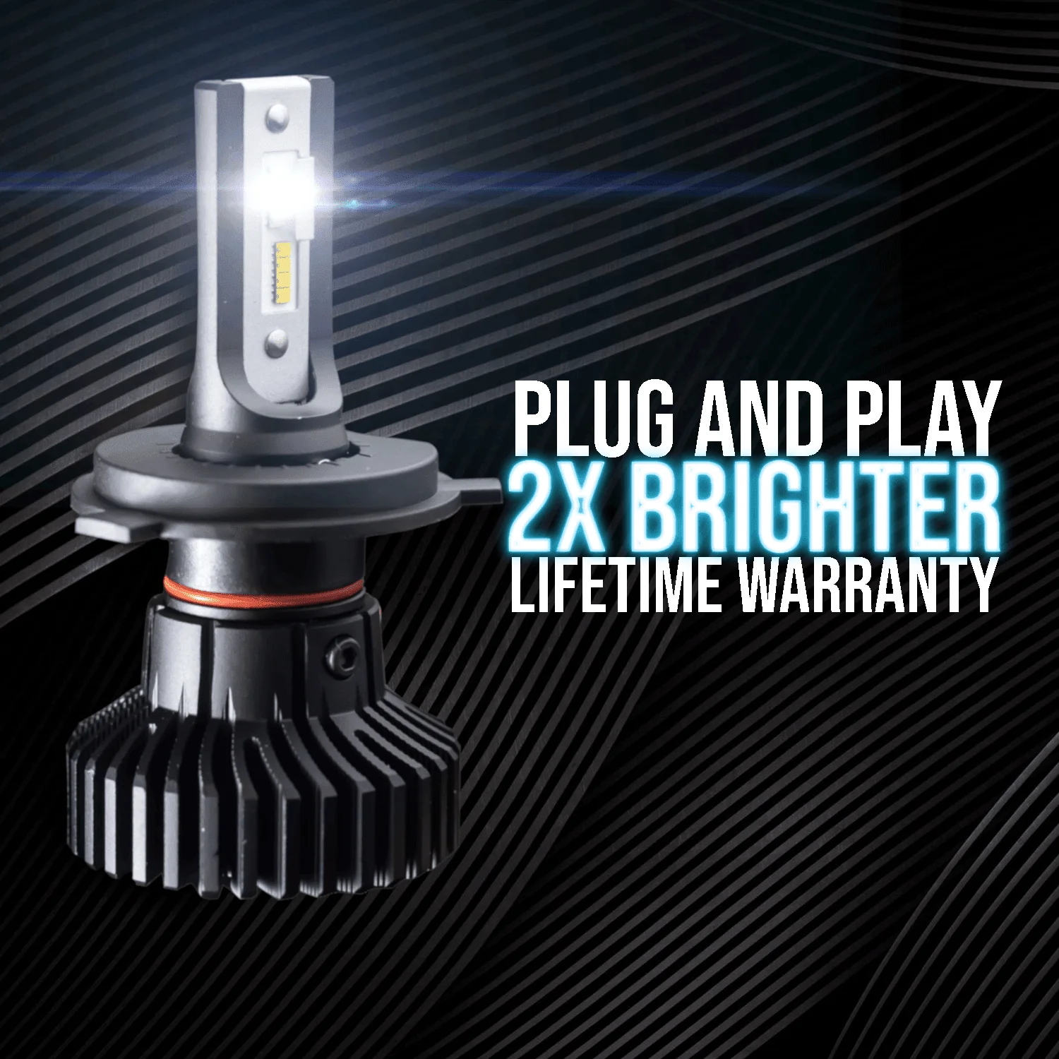 Eagle Lights Infinity Beam H4 LED Headlight Bulb for Yamaha Snowmobiles - Image 4