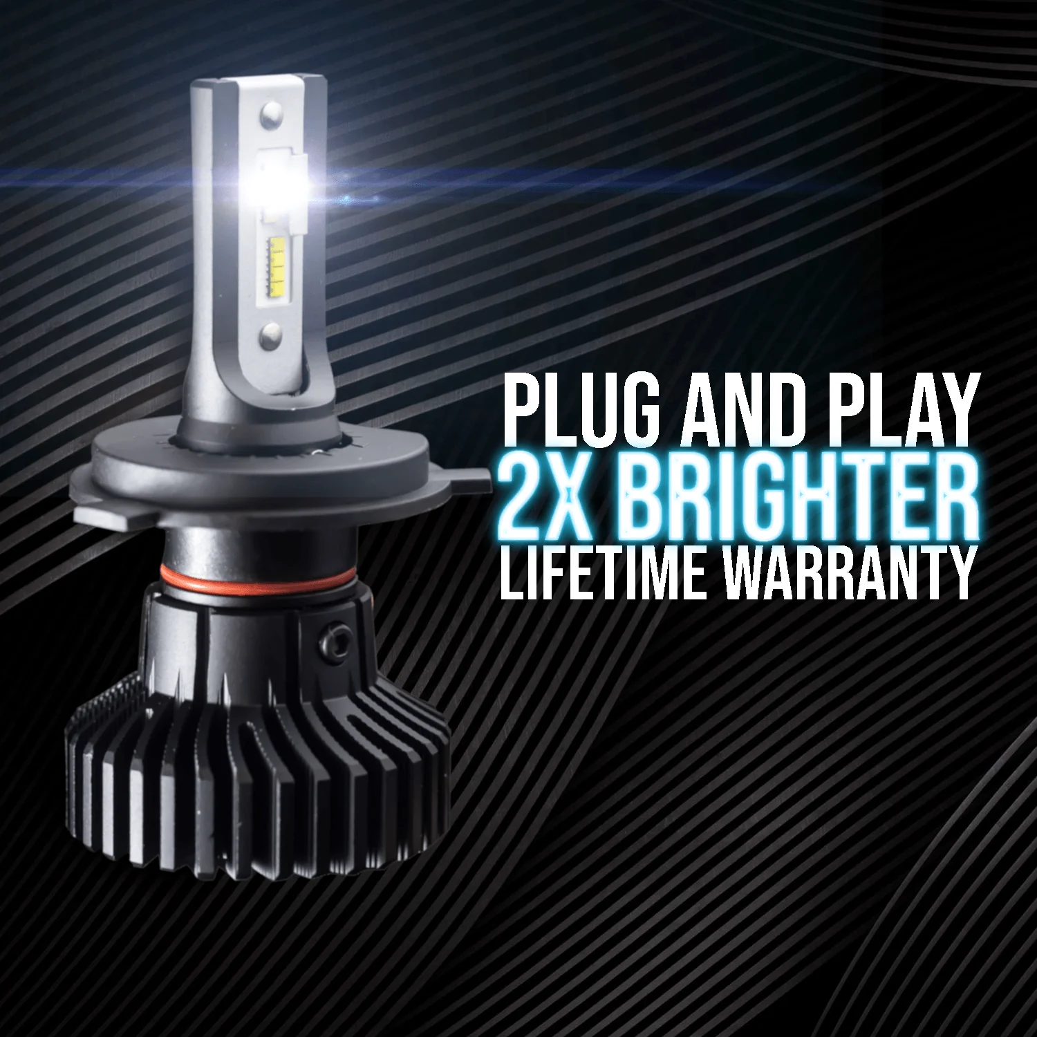 Eagle Lights Infinity Beam H4 / 9003 LED Headlight Bulb for BMW Motorcycles - Image 2