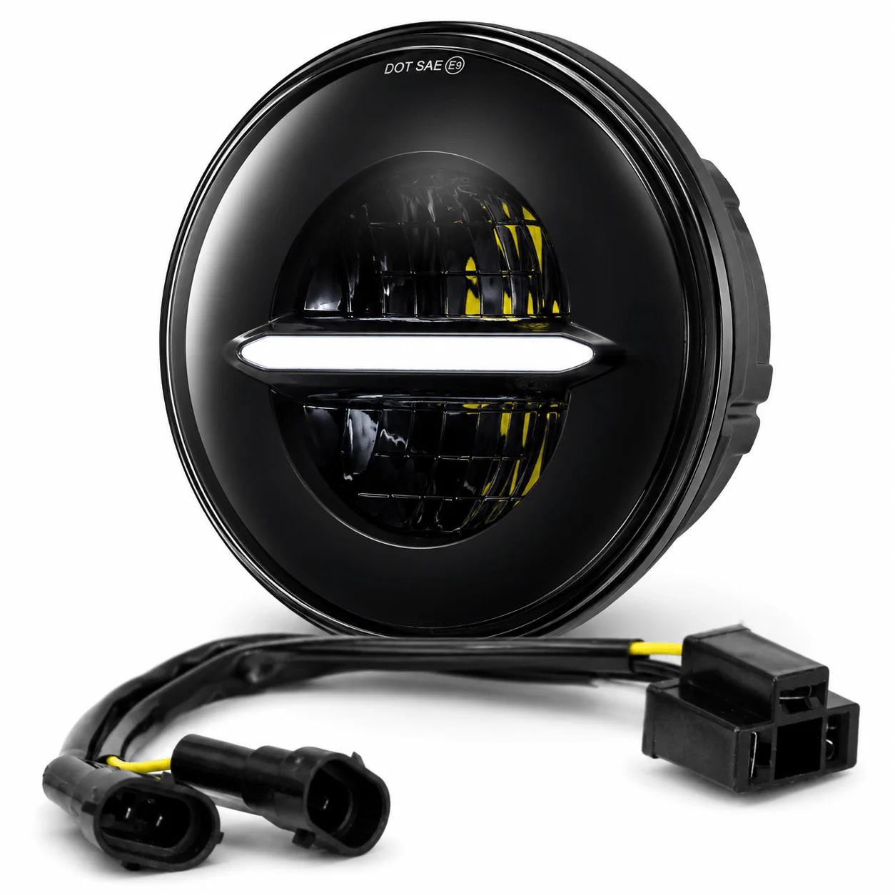 Eagle Lights Infinity Beam Series 7" Round LED Headlight for Harley-Davidson® and Indian® Motorcycles - Image 15