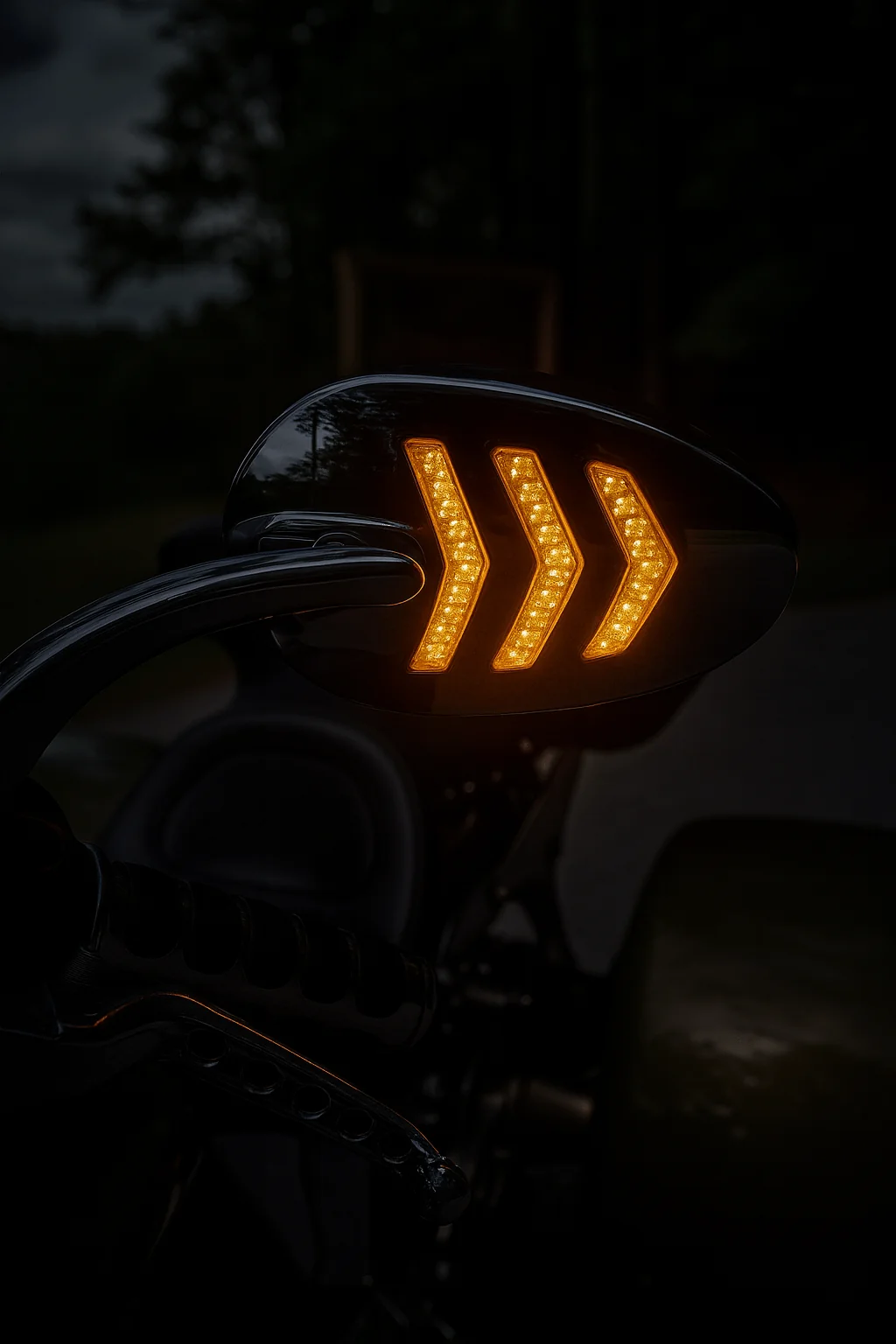 Eagle Lights SIGNALSIGHT LED Mirror with Turn Signals for Harley-Davidson® Softail, Dyna and Touring Models - Pair - Image 4