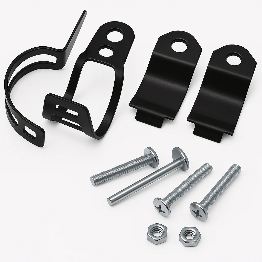 Eagle Lights Motorcycle Turn Signal Mounting Brackets – 1 Pair Universal Metal Clamps for 30-40mm Fork Tubes