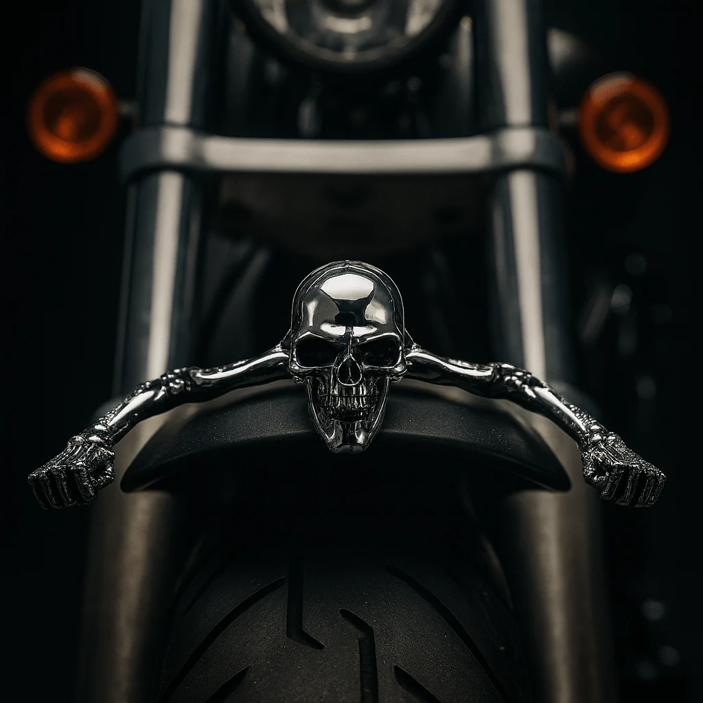 Eagle Lights SKULLRIDER Headlight and Fender Skull Figurehead for Harley-Davidson® and Indian Motorcycles - Image 2